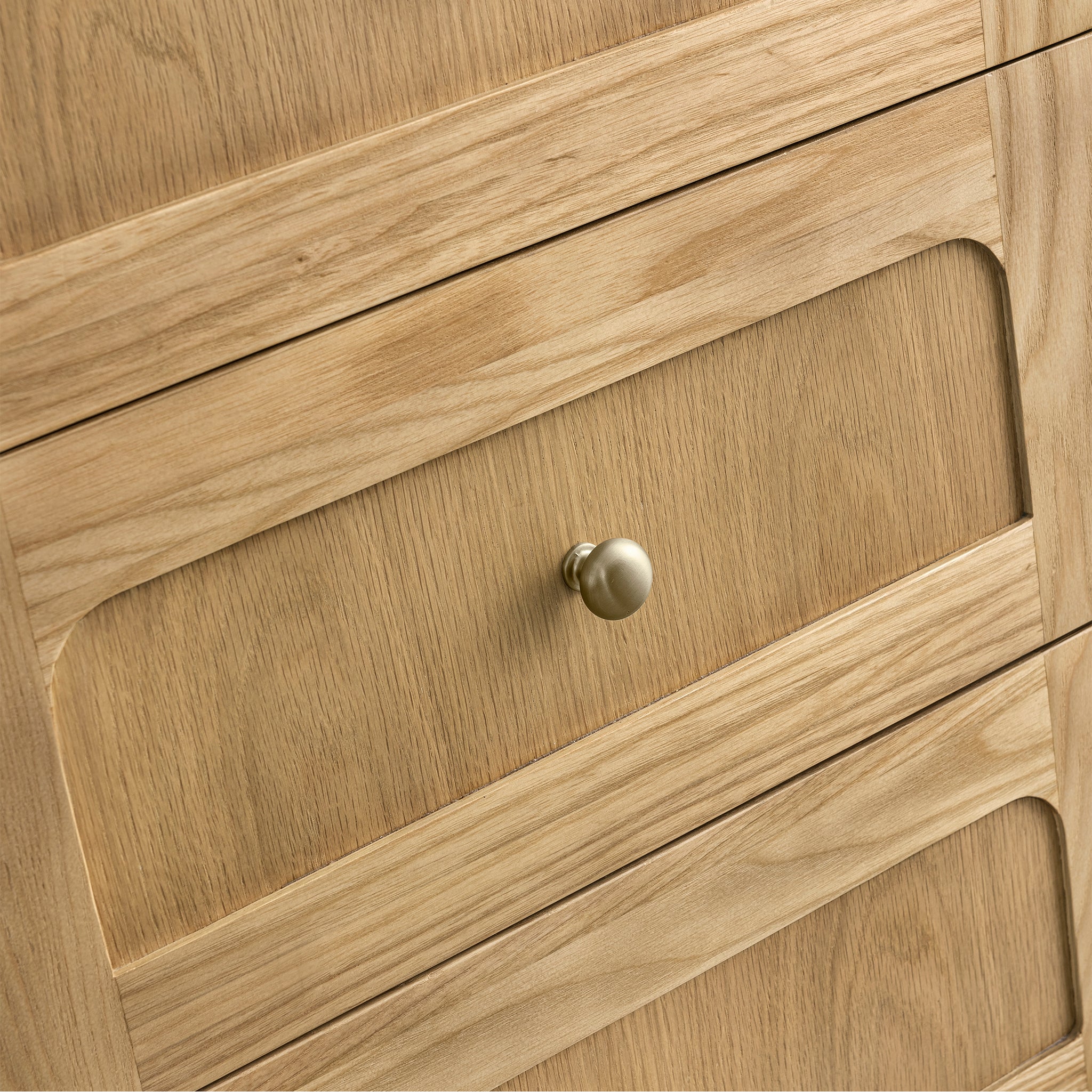 Abigail 36" Single Vanity in Light Natural Oak with 3 cm White Zeus Quartz Top - Image 5
