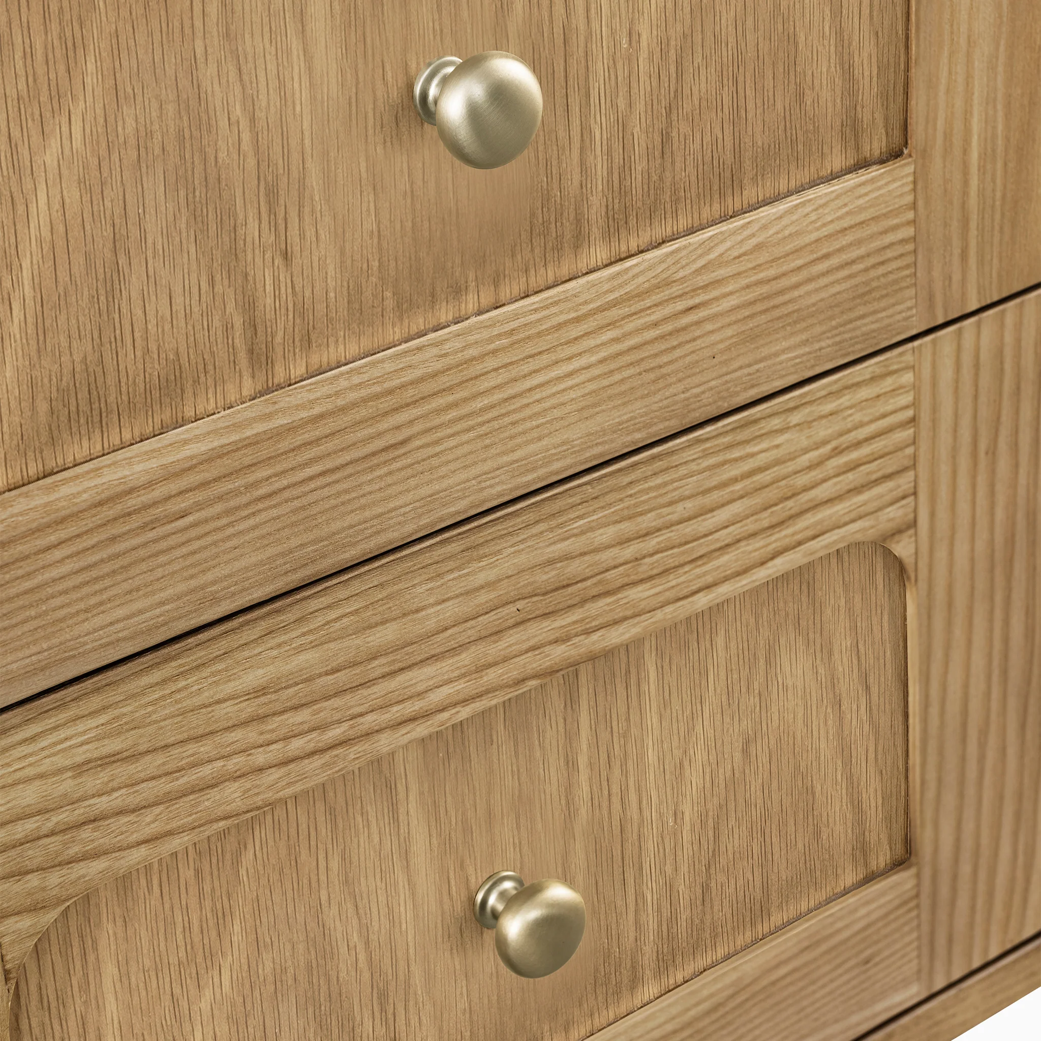 Abigail 48" Single Vanity in Light Natural Oak with 3 cm White Zeus Quartz Top - Image 5