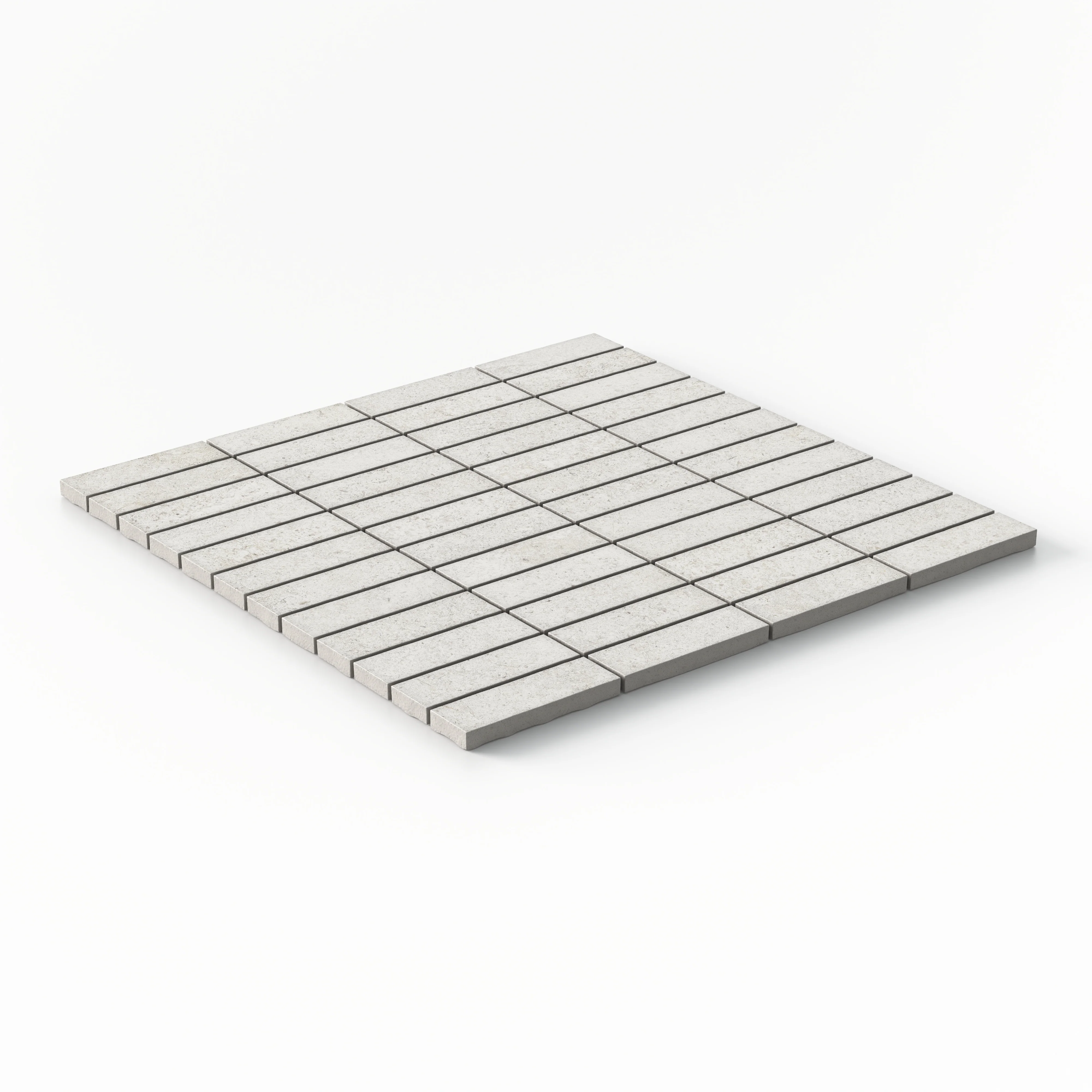 Adeline 1x3 Matte Porcelain Mosaic Tile in Sand - Image 3