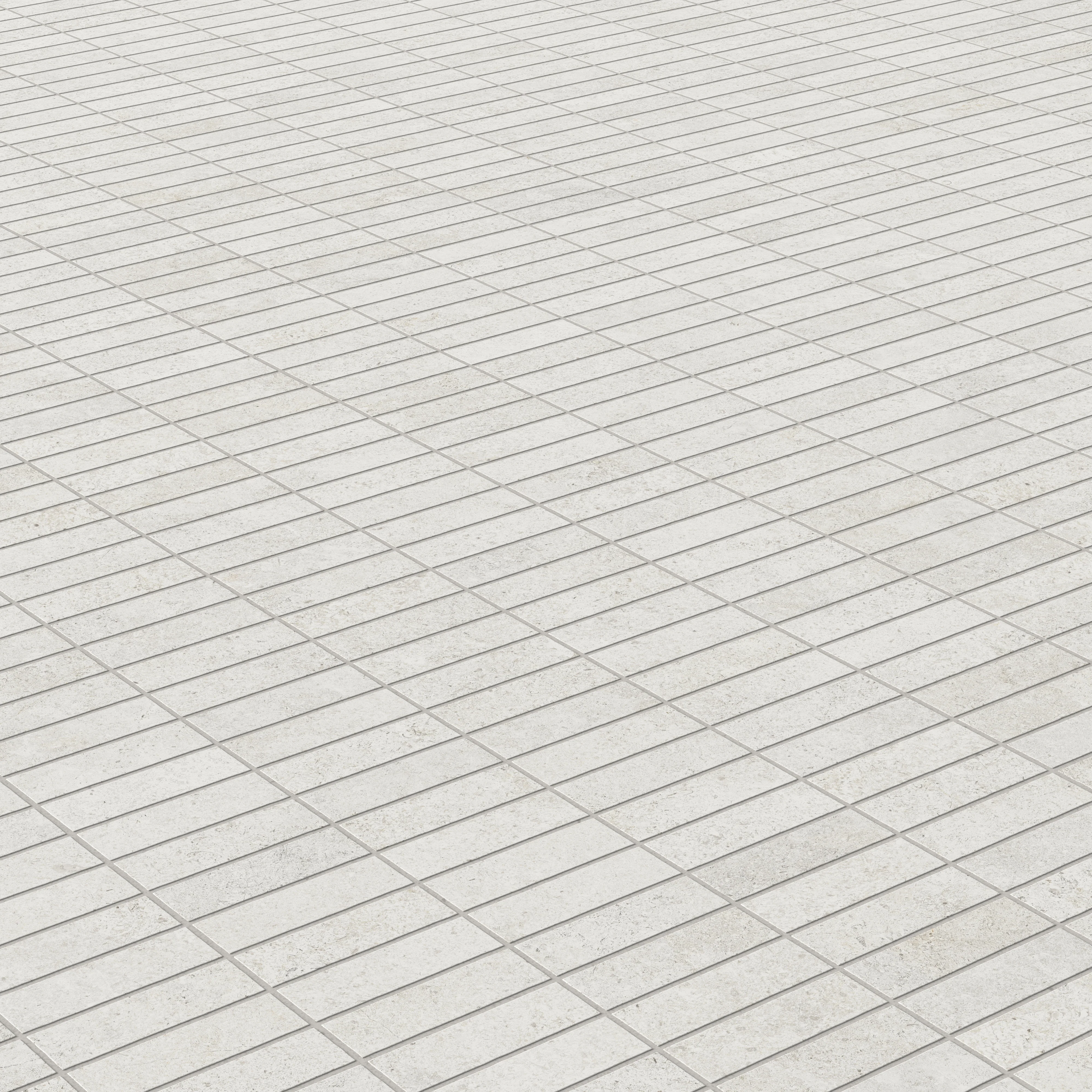 Adeline 1x3 Matte Porcelain Mosaic Tile in Sand - Image 4