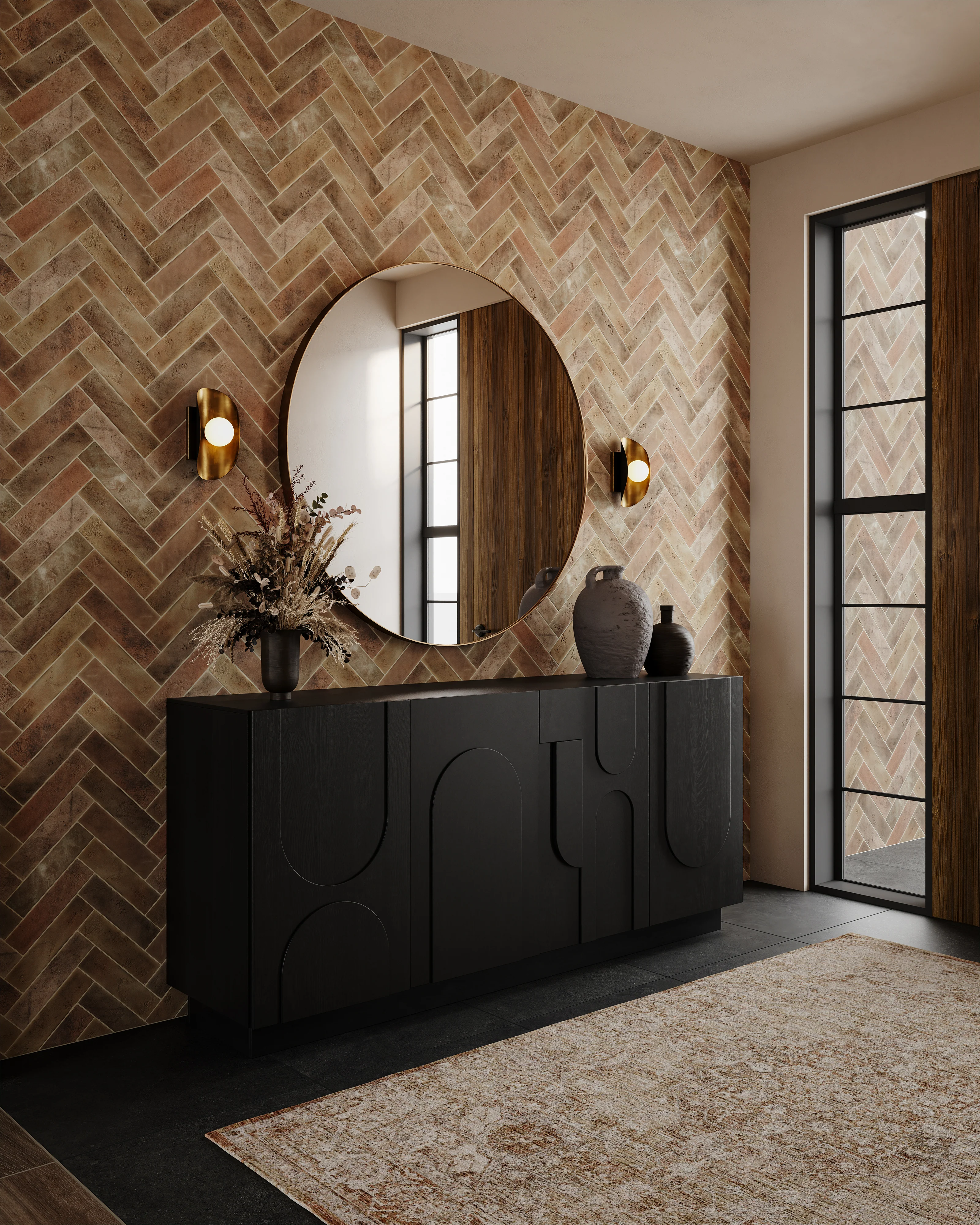 Adeline 24x24 Matte Porcelain Tile in Midnight - Image 9