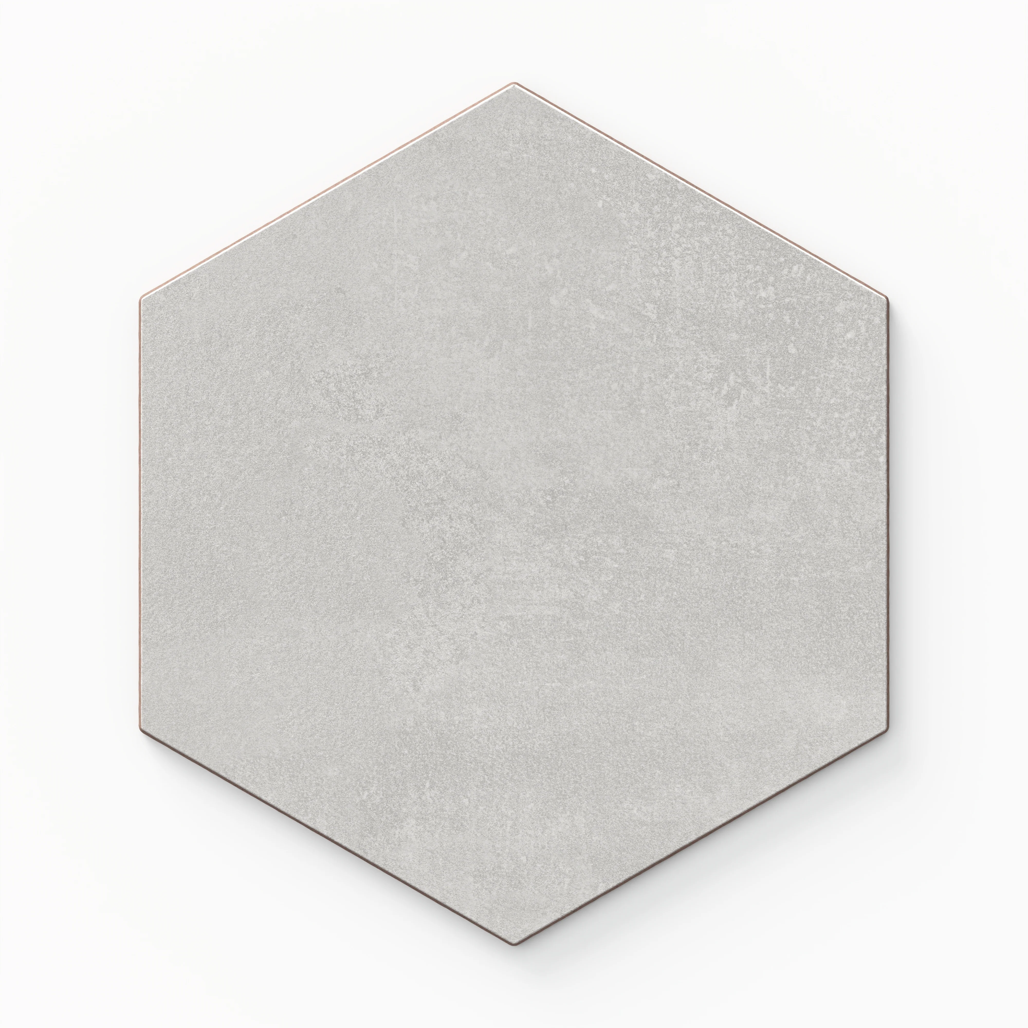 Adrian 7x8 Matte Hexagon in Cinza Sample
