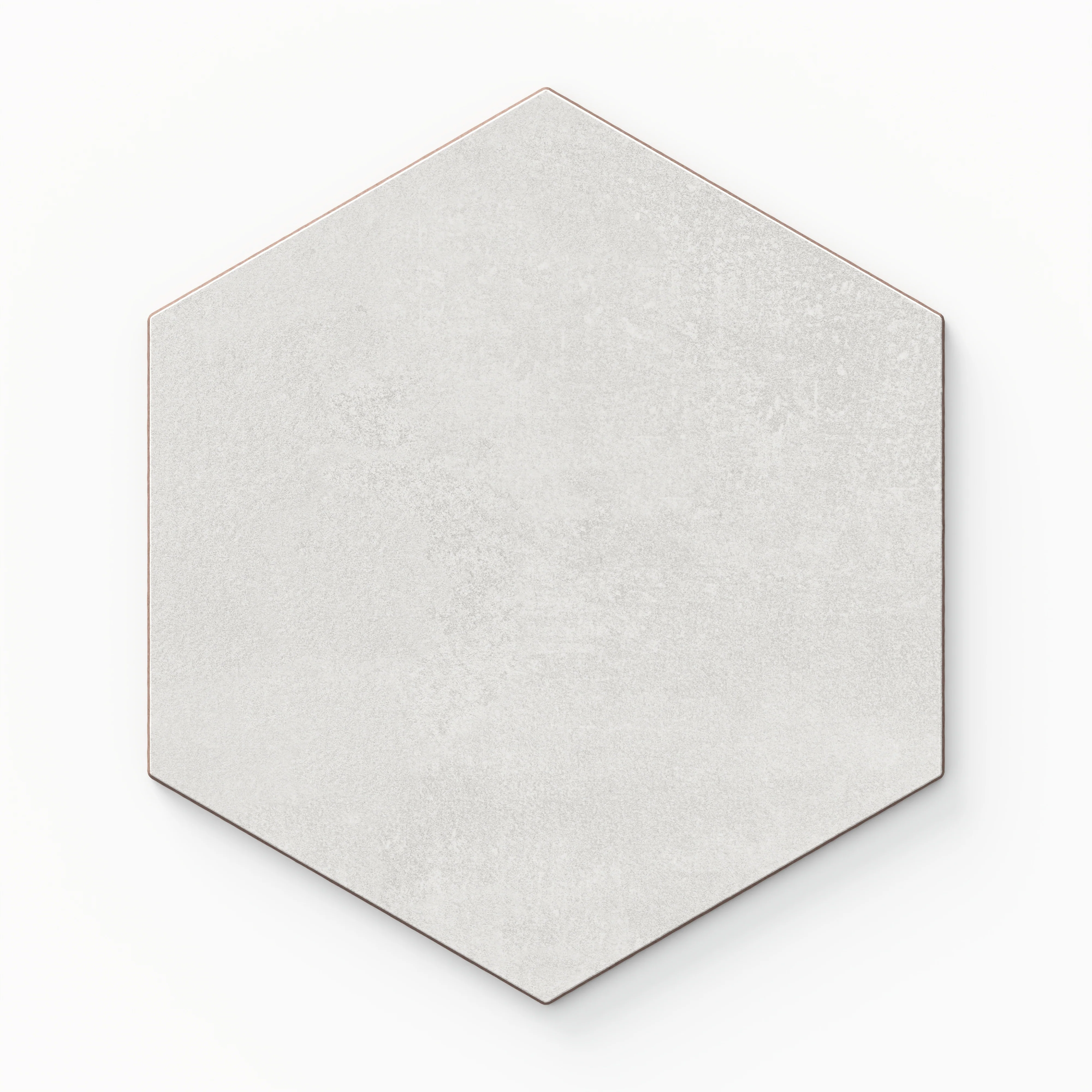 Adrian 7x8 Matte Hexagon in Frost Sample