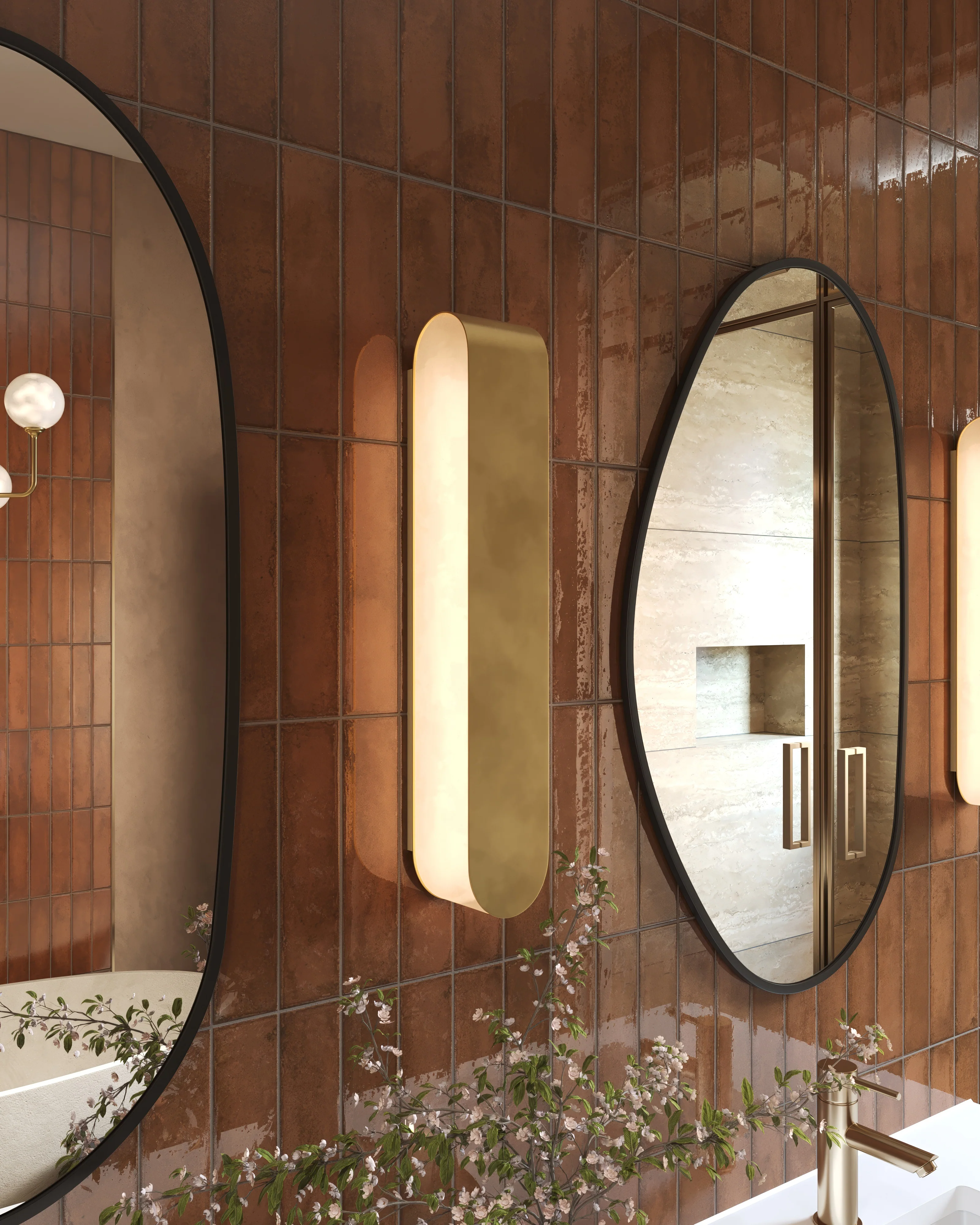 Alara Wall Sconce In Aged Brass - Image 2