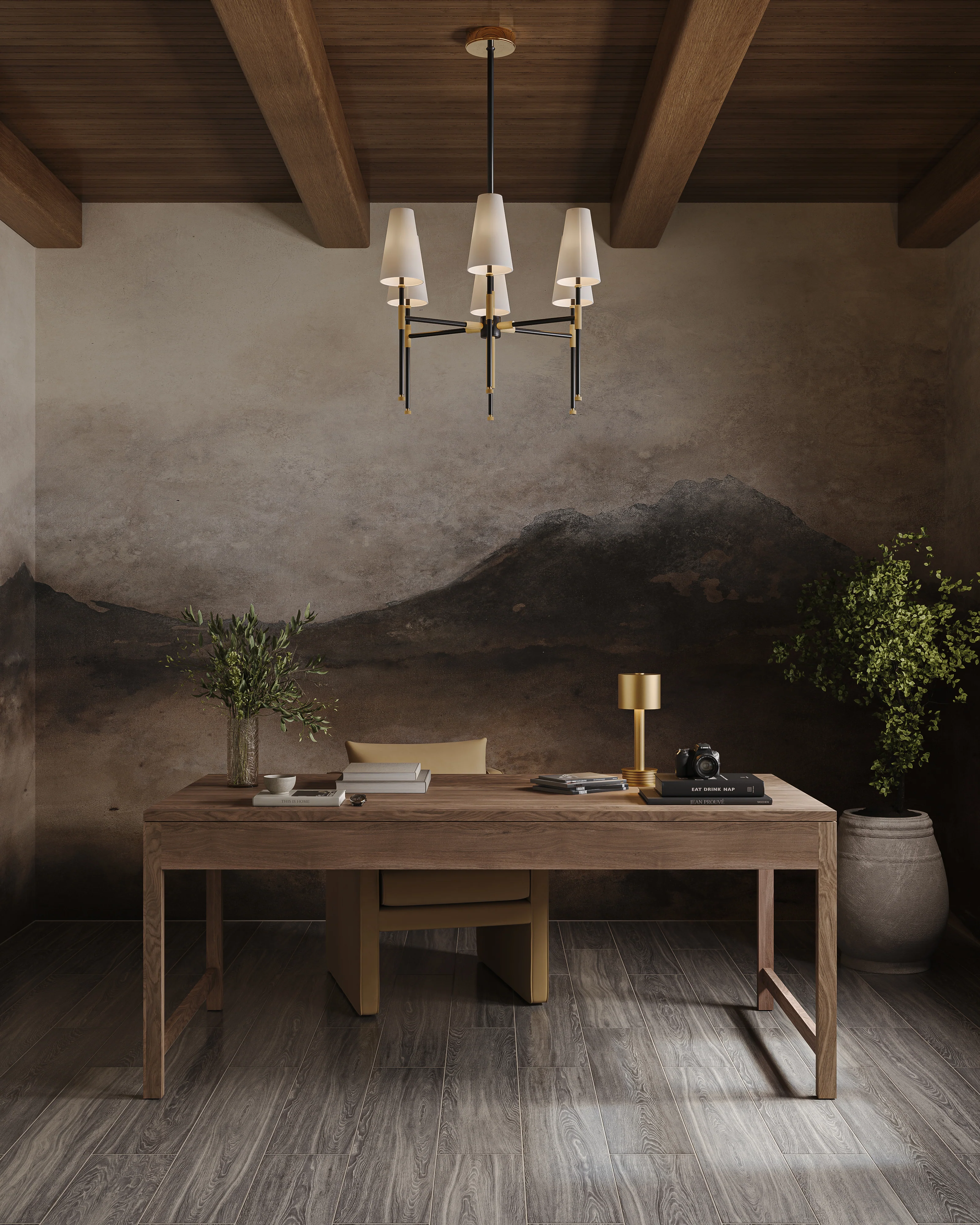 Alden 8x48 Matte Porcelain Tile in Charcoal - Image 2