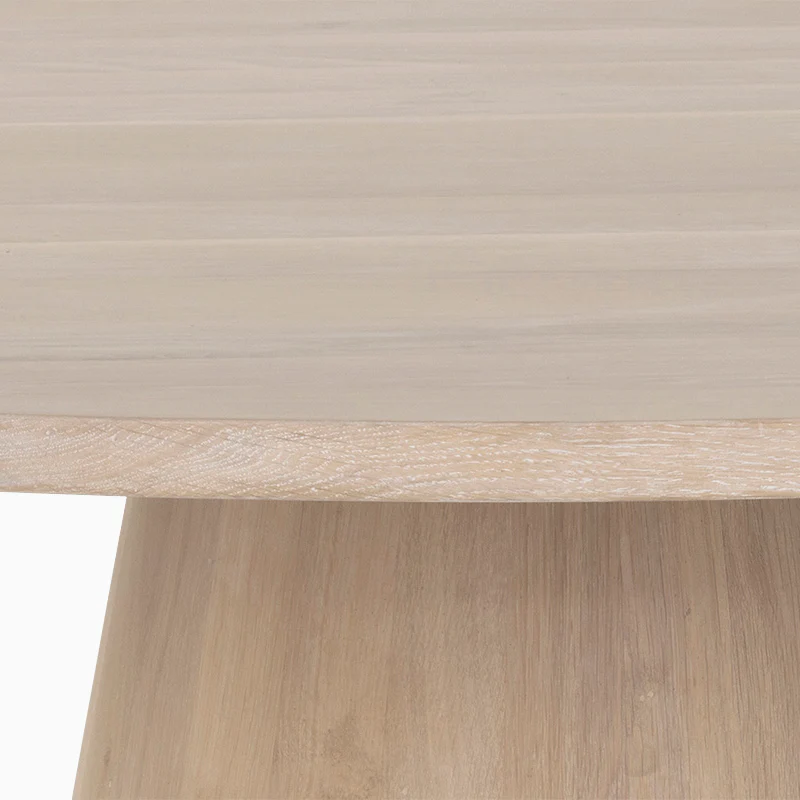 Alice 54" Round Dining Table in Light Oak - Image 4