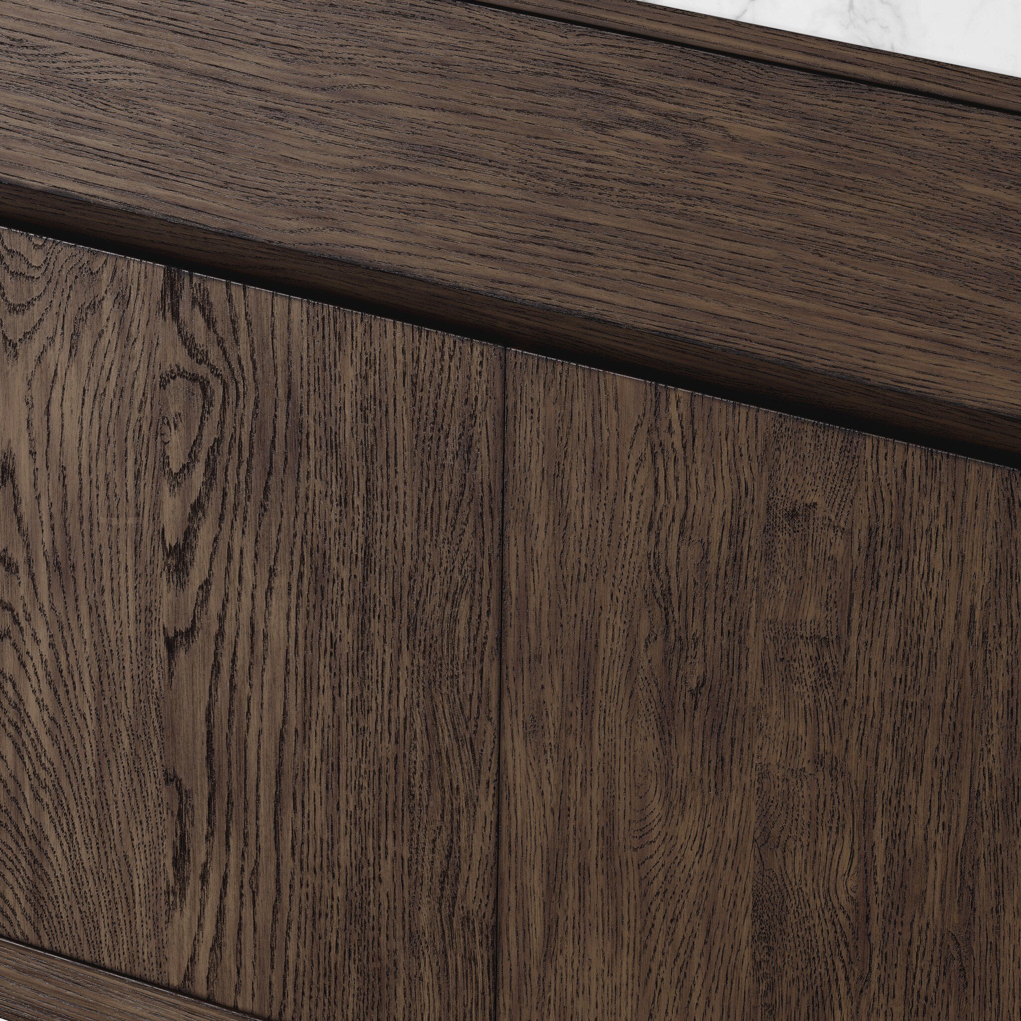 Alisa 36" Single Vanity in Satin Espresso Oak Veneer with Carrara Marble Top - Image 8