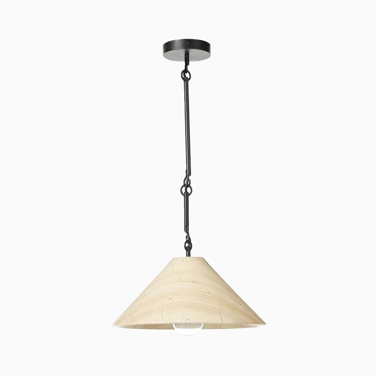 Alma Pendant in Ecru Marble Solid - Image 9