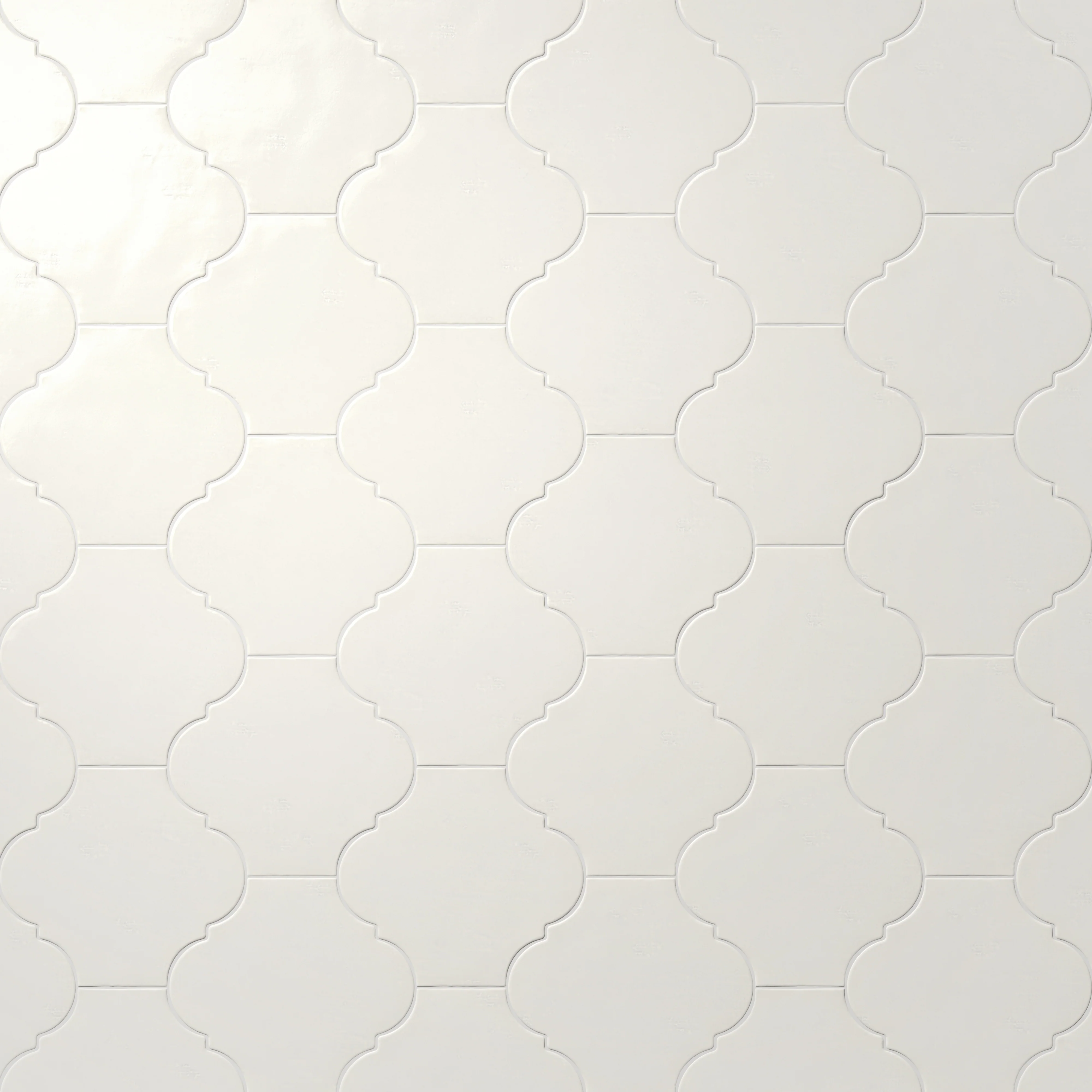 Amaya 10x11 Glossy Porcelain Lantern Tile in Canvas - Image 4