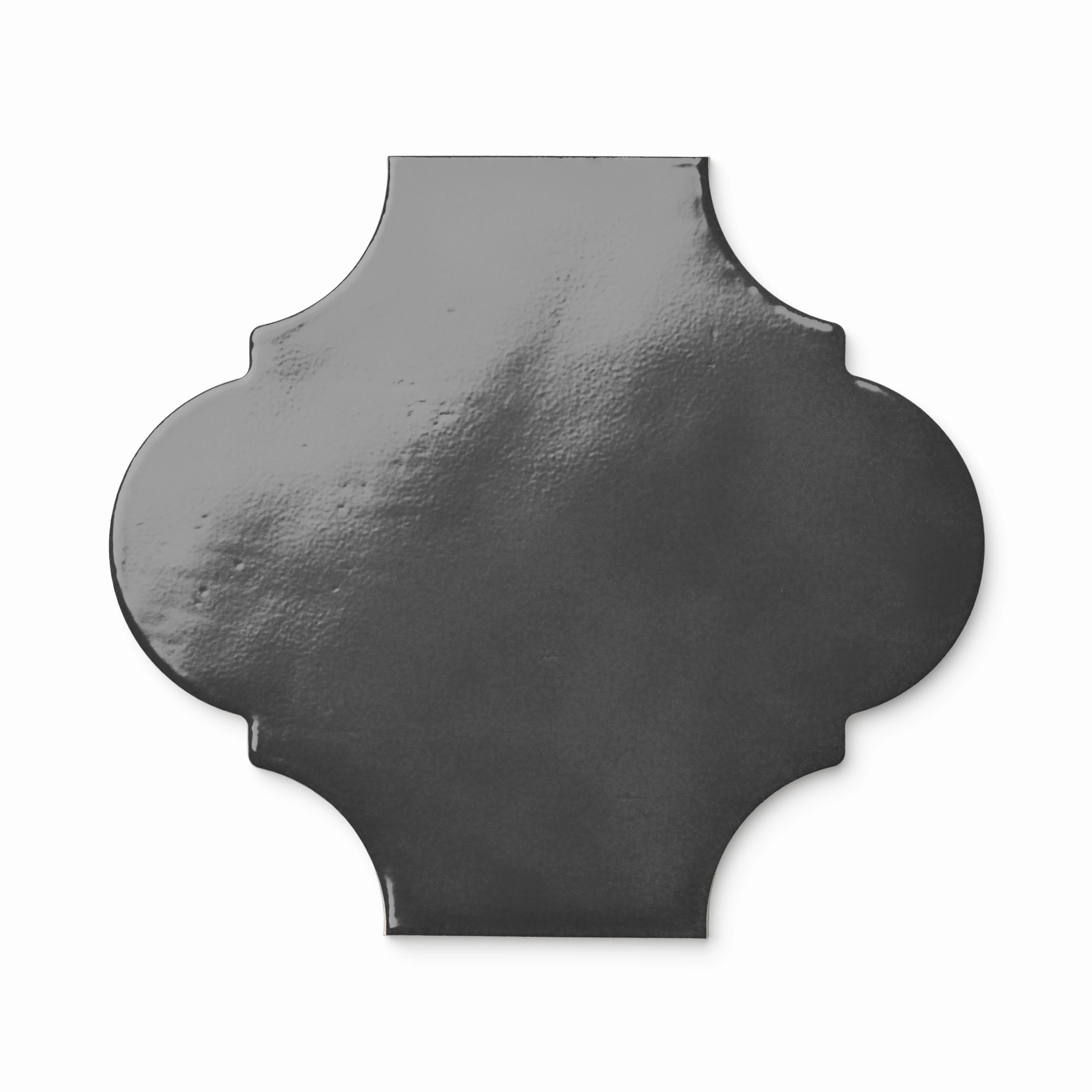 Amaya 10x11 Glossy Porcelain Lantern Tile in Midnight - Image 3