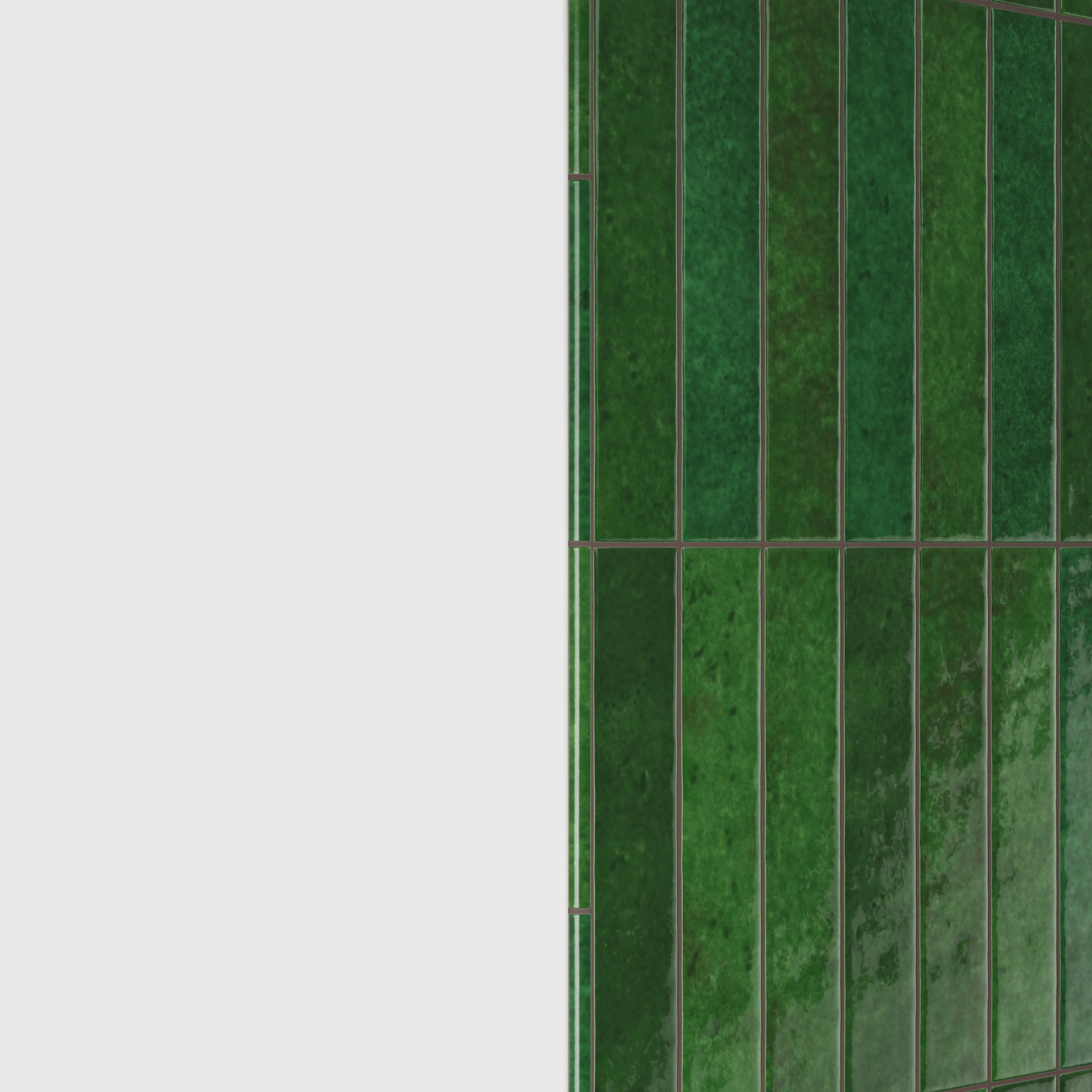Amelia 0.5x8 Glossy Crackled Ceramic Rounded Edge Trim in Forest - Image 4