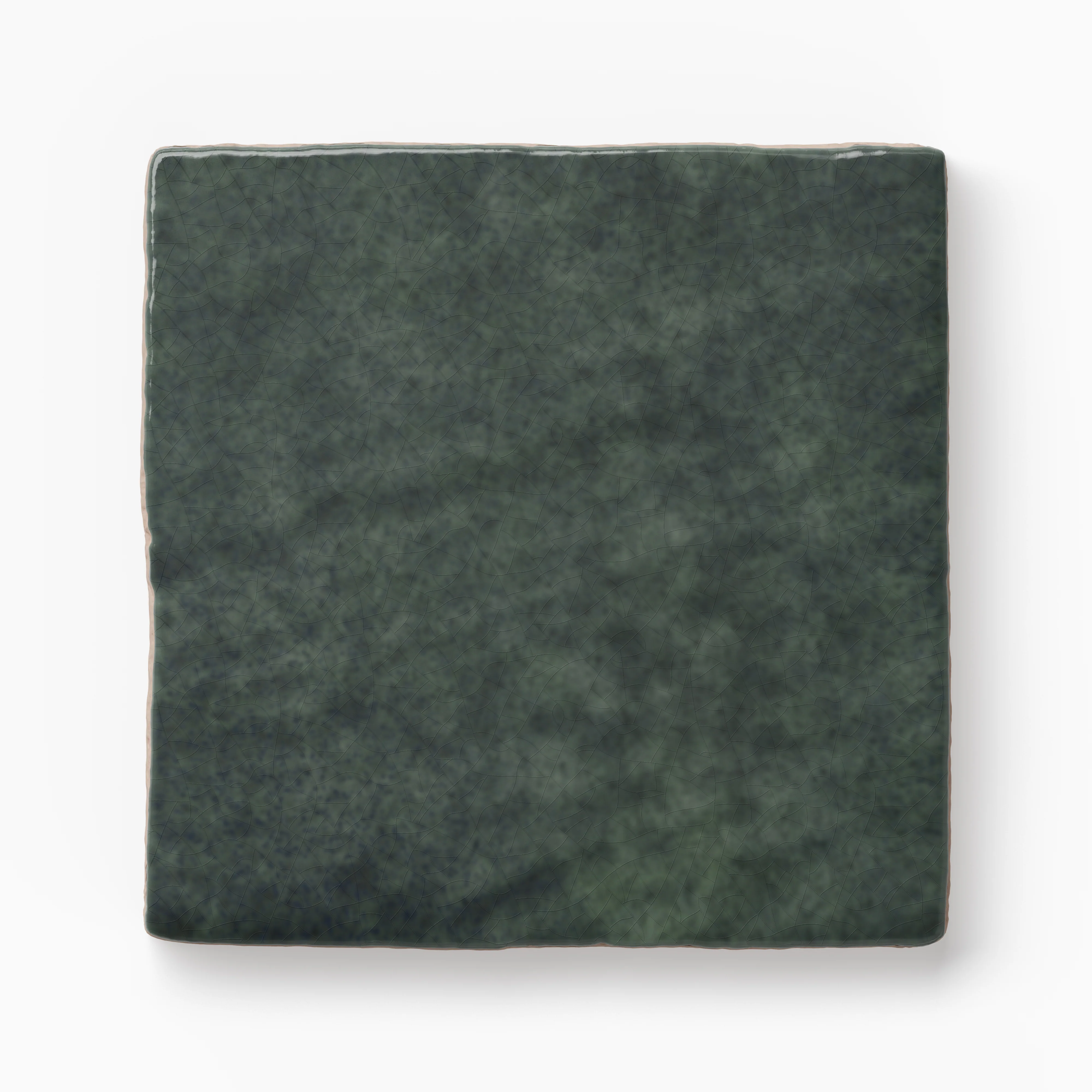 Amelia 4x4 Glossy Crackled Ceramic Tile in Ink - Image 3