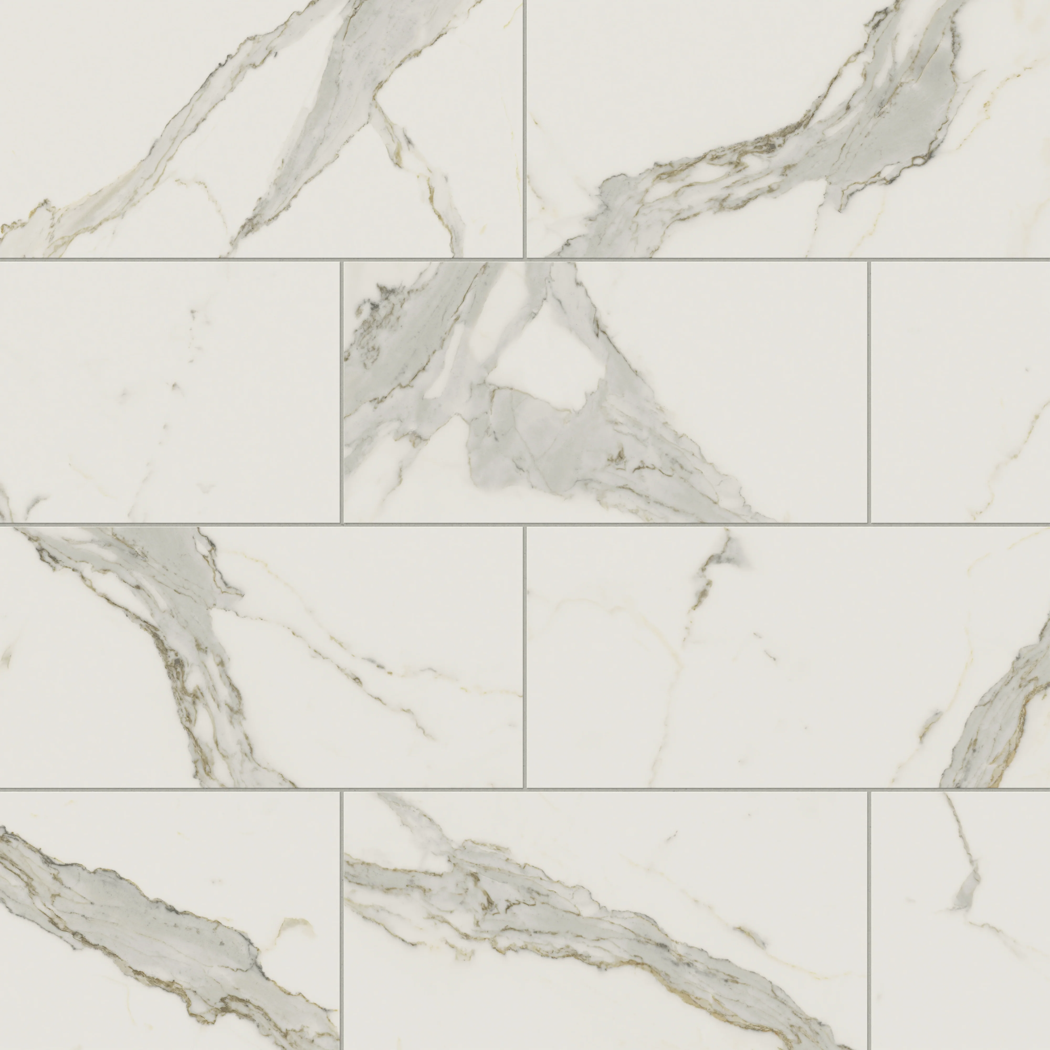 Aniston 12x24 Matte Porcelain Tile in Calacatta Top - Image 7