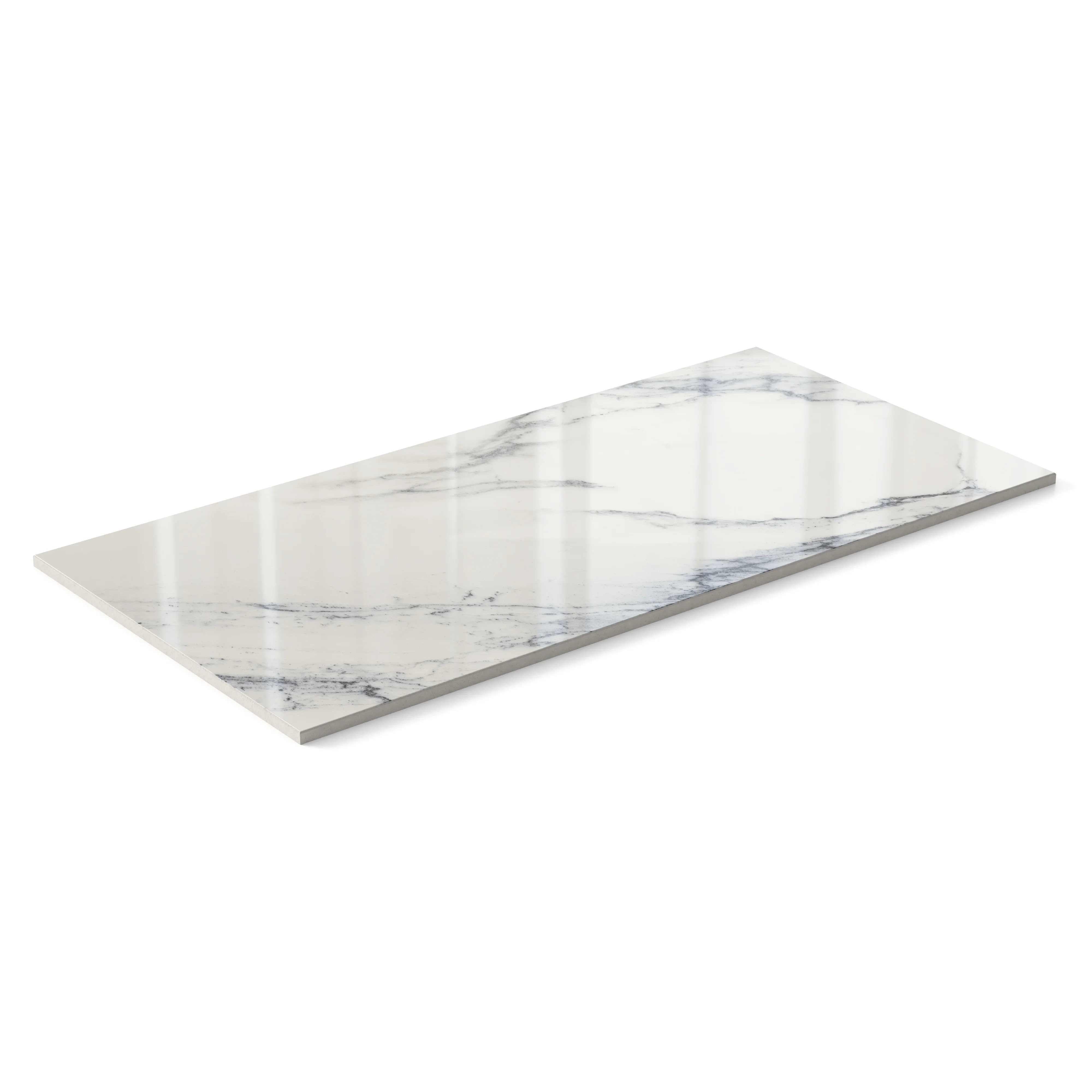 Aniston 12x24 Polished Porcelain Tile in Calacatta Antico - Image 3