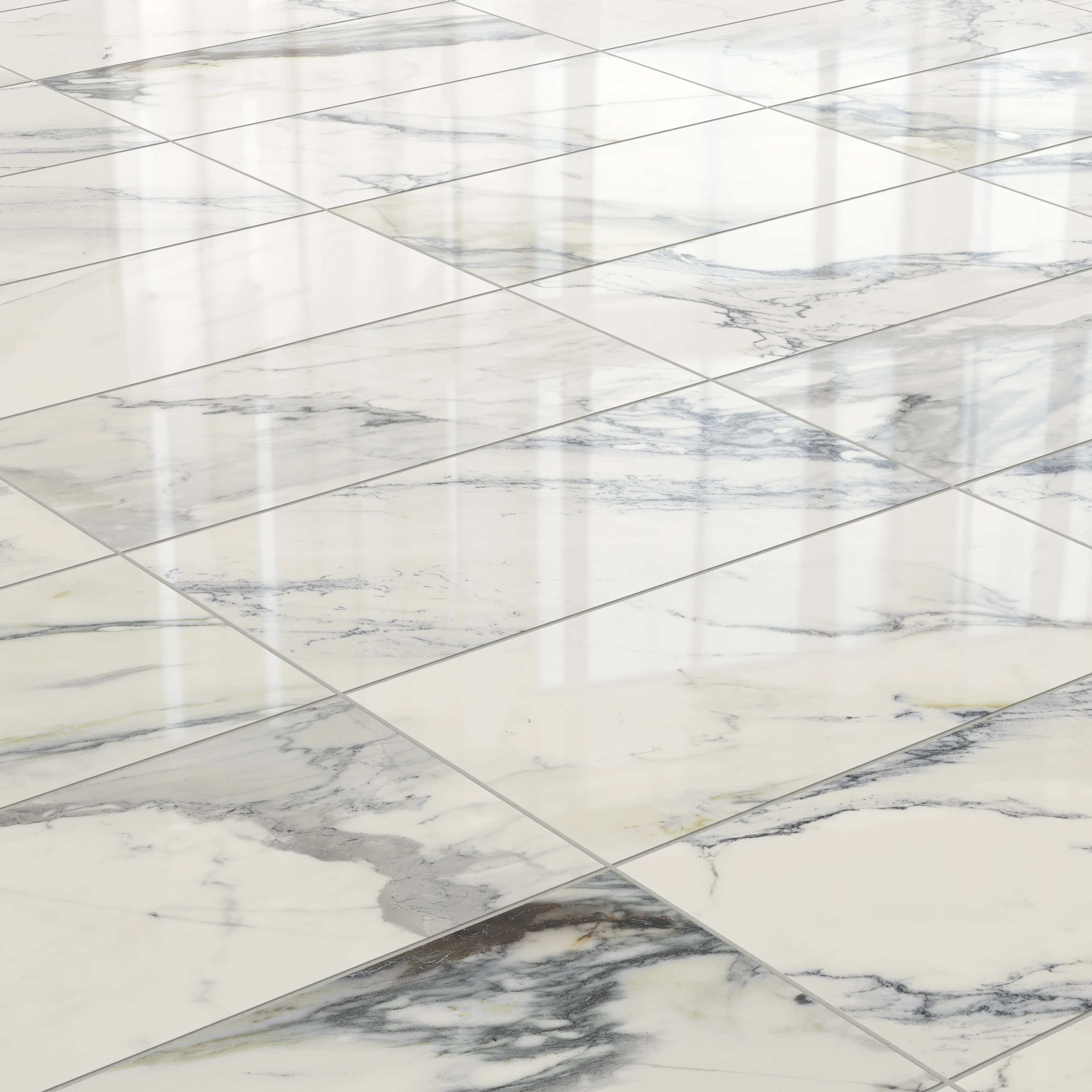Aniston 12x24 Polished Porcelain Tile in Calacatta Antico - Image 4