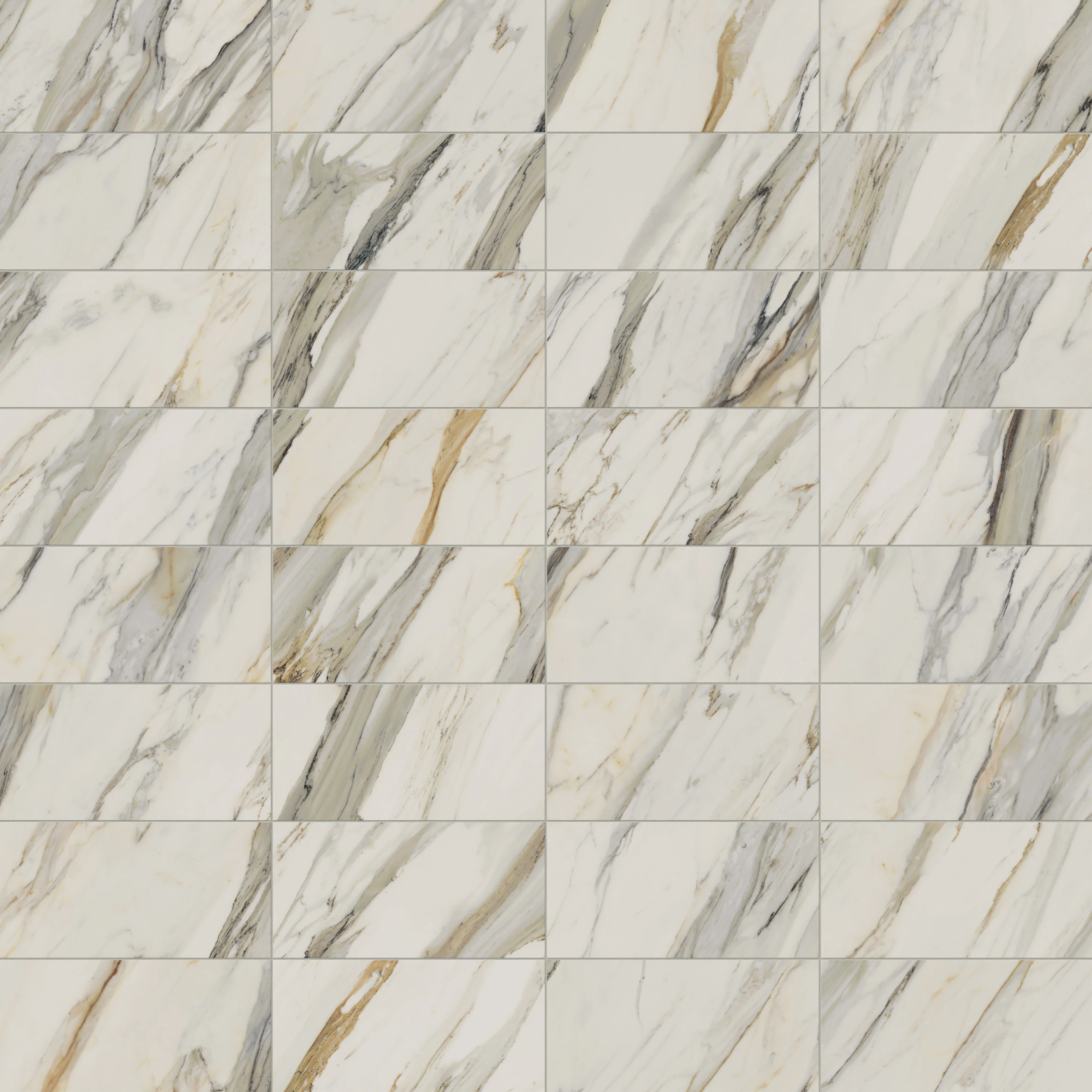 Aniston 12x24 Polished Porcelain Tile in Calacatta Cremo - Image 5
