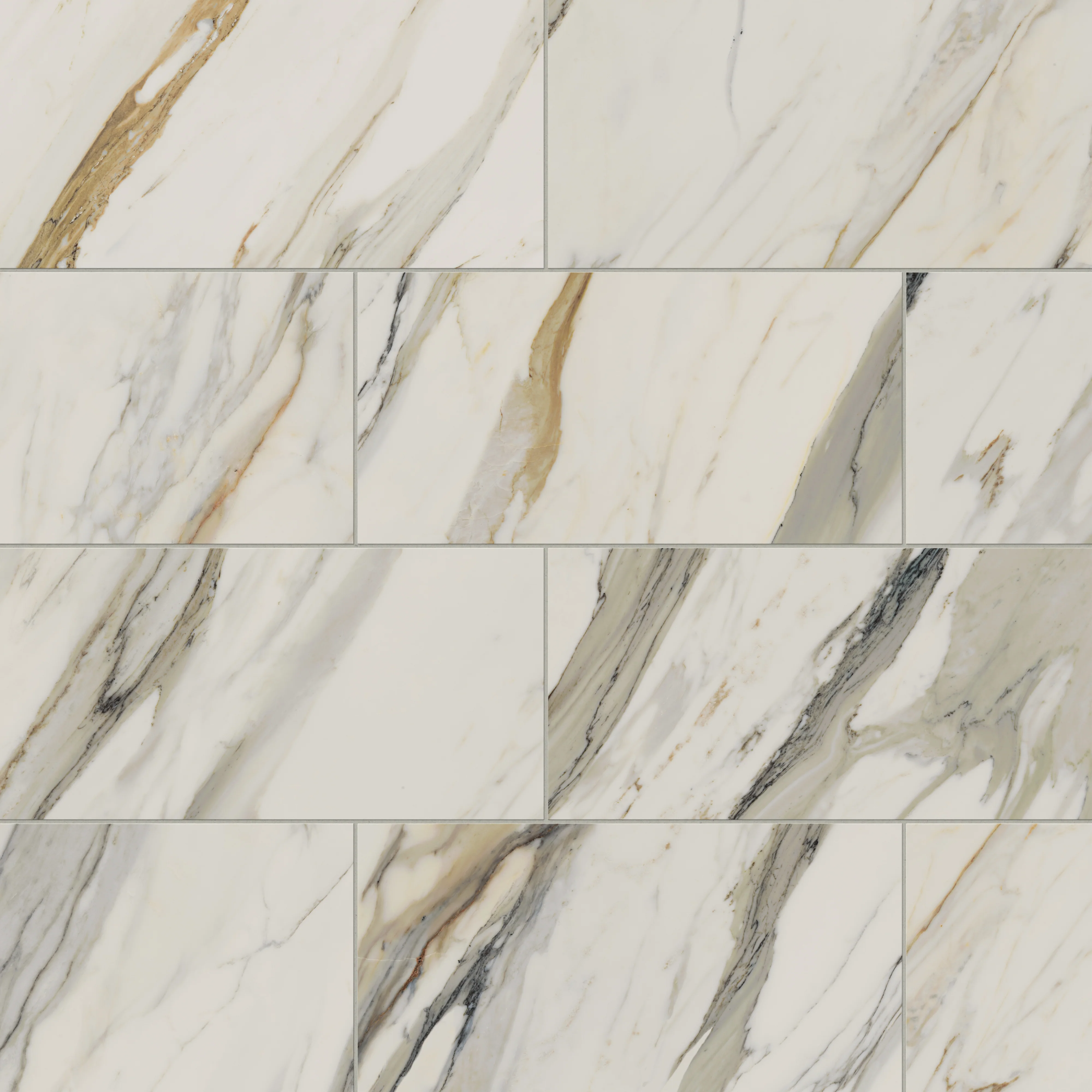 Aniston 12x24 Polished Porcelain Tile in Calacatta Cremo - Image 7