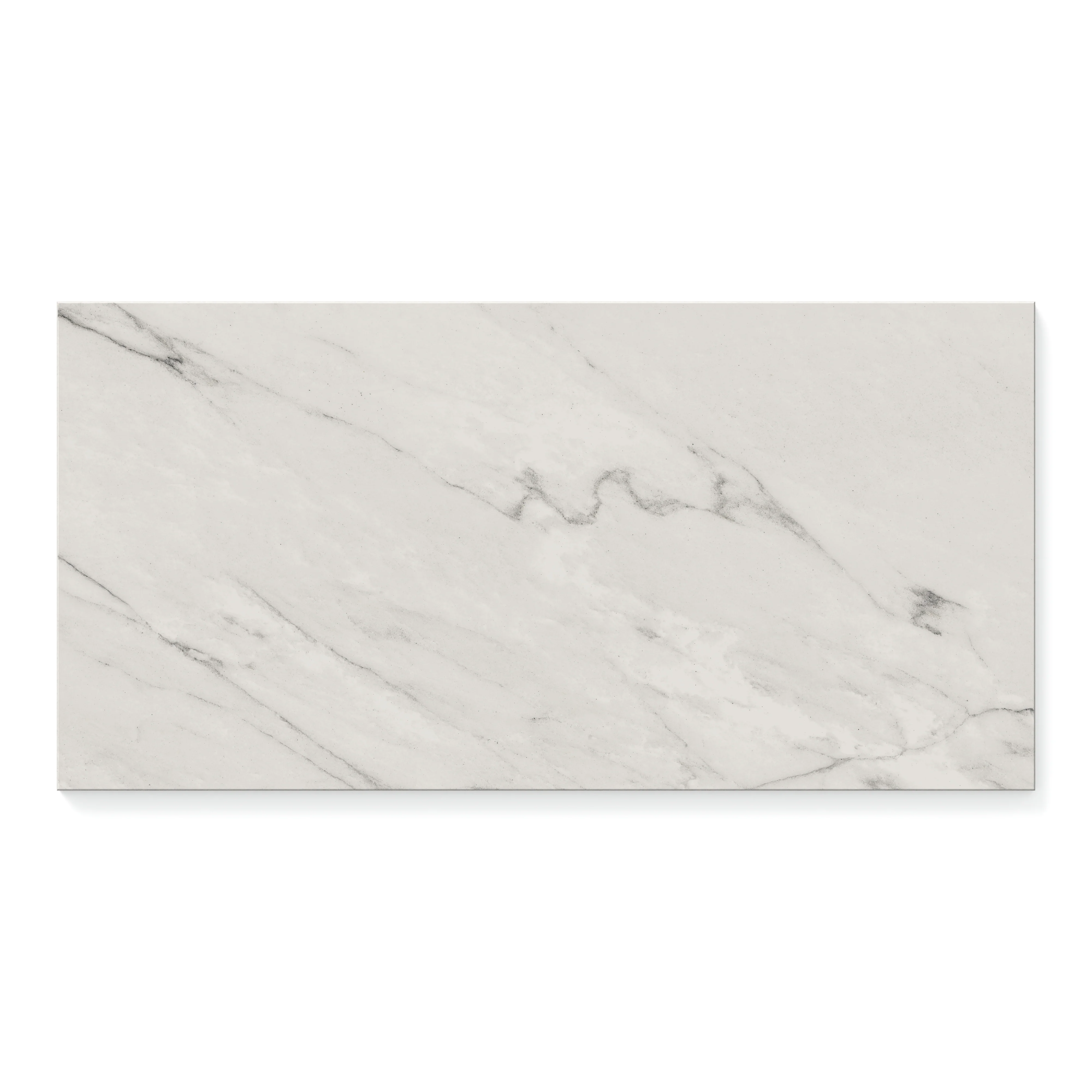 Aniston 12x24 Polished Porcelain Tile in Calacatta Quarzite - Image 2