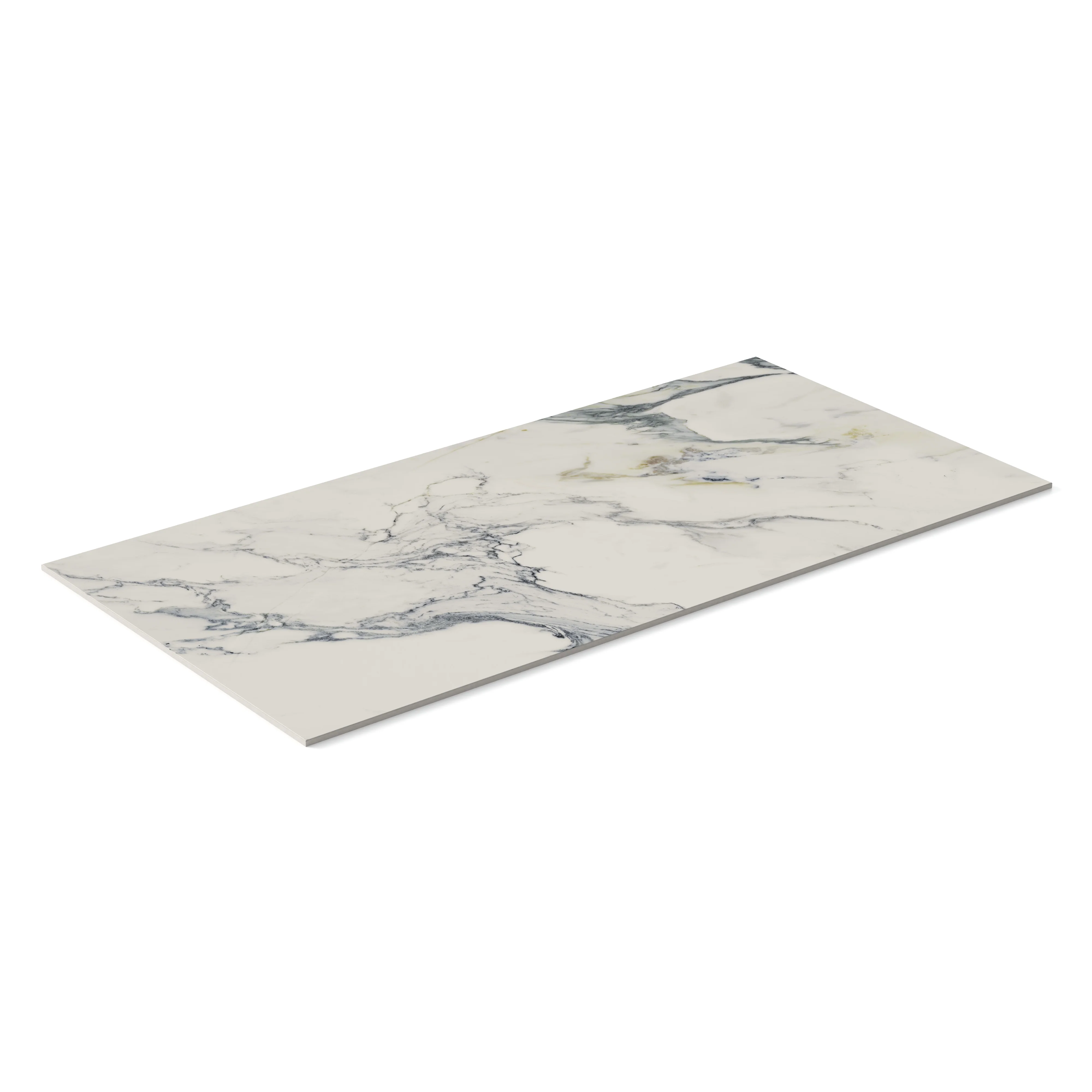 Aniston 24x48 Matte Porcelain Tile in Calacatta Antico - Image 4