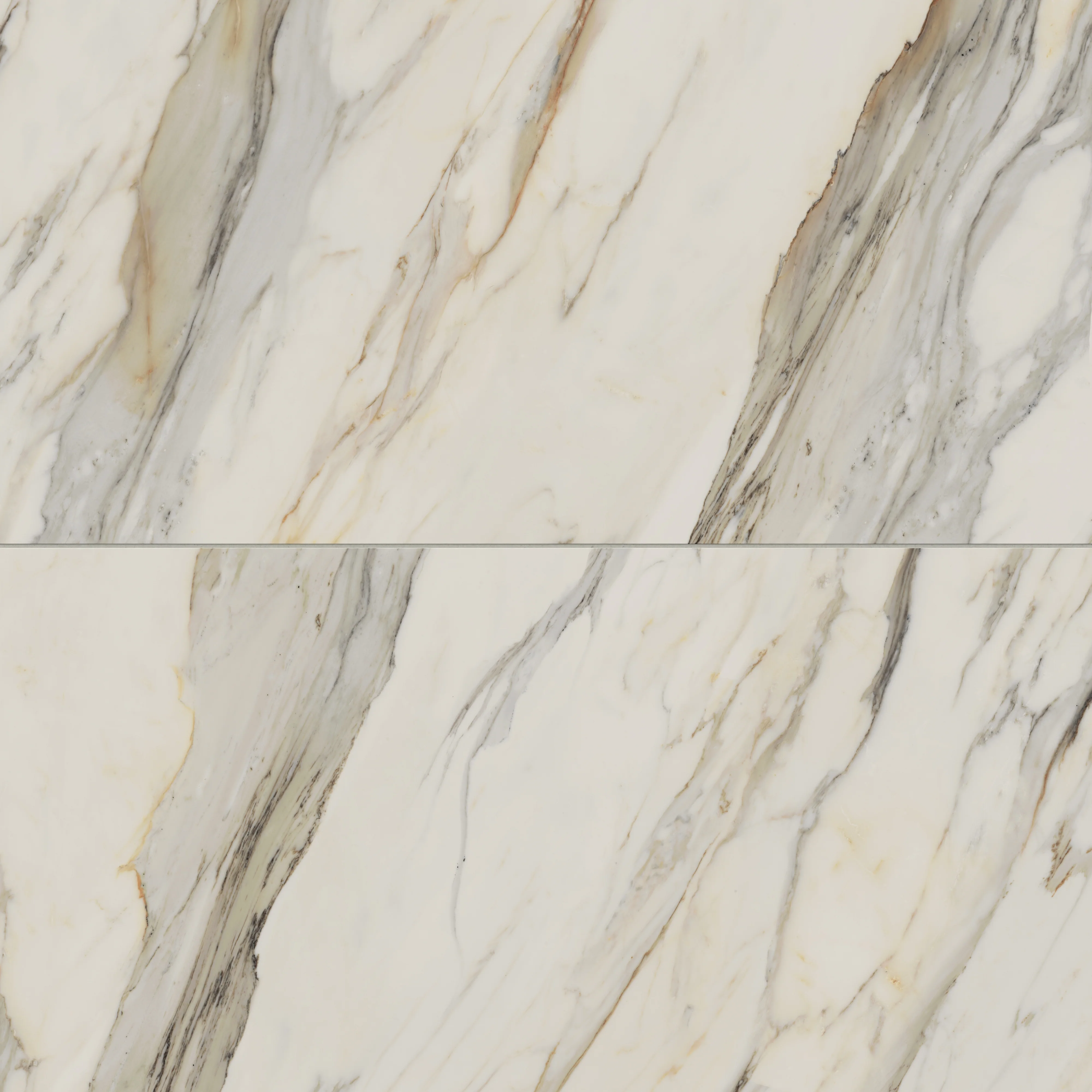 Aniston 24x48 Matte Porcelain Tile in Calacatta Cremo