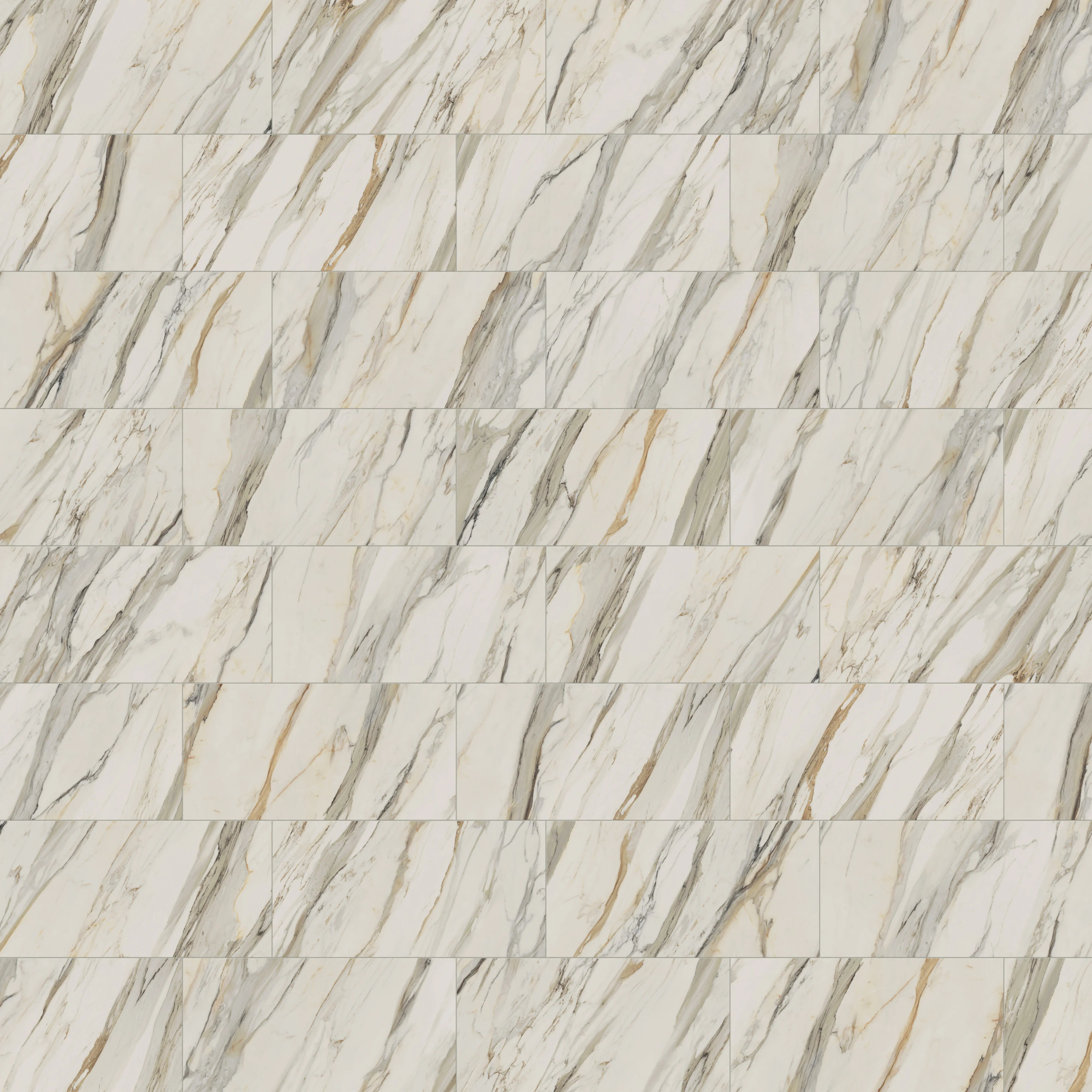 Aniston 24x48 Matte Porcelain Tile in Calacatta Cremo - Image 11