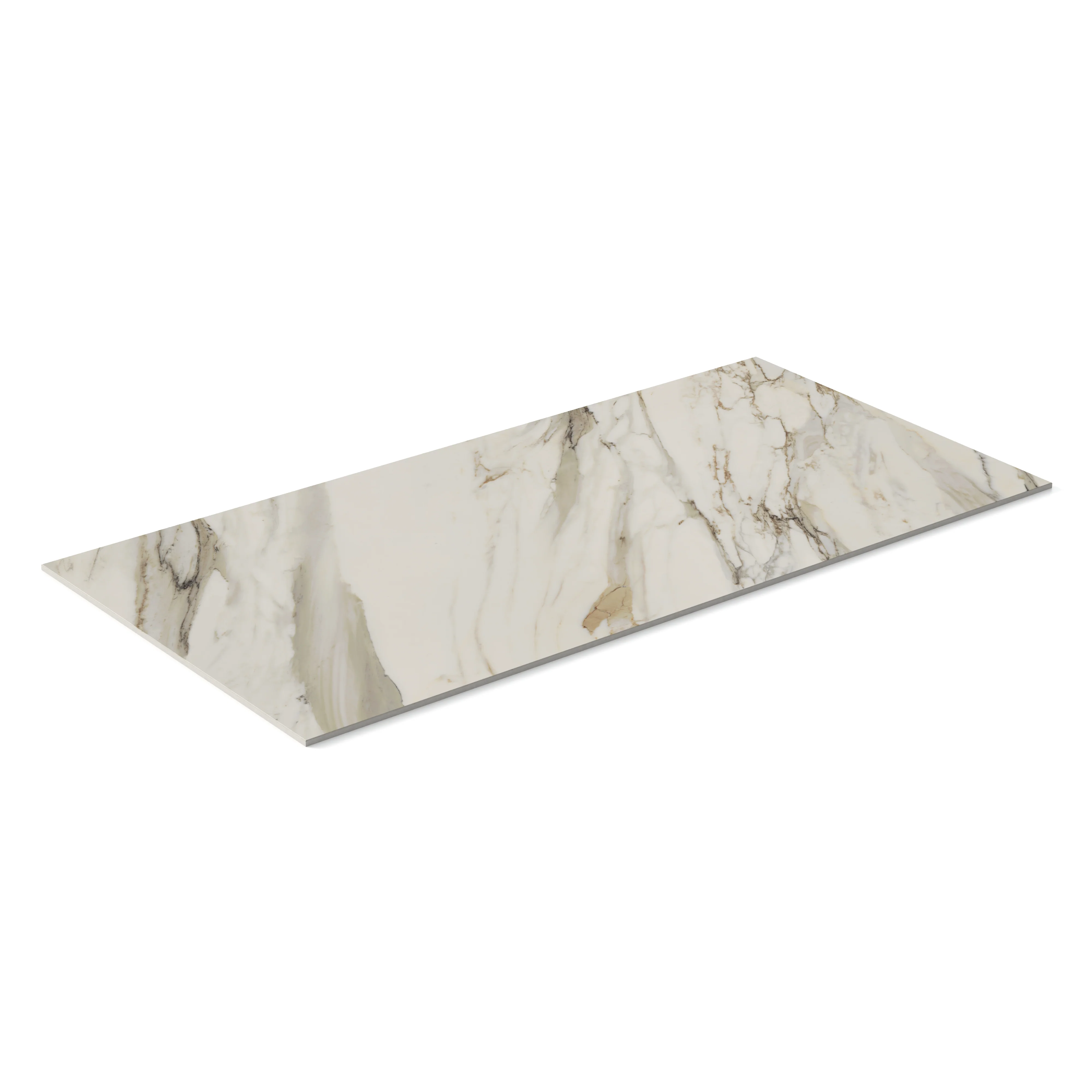 Aniston 24x48 Matte Porcelain Tile in Calacatta Cremo - Image 4