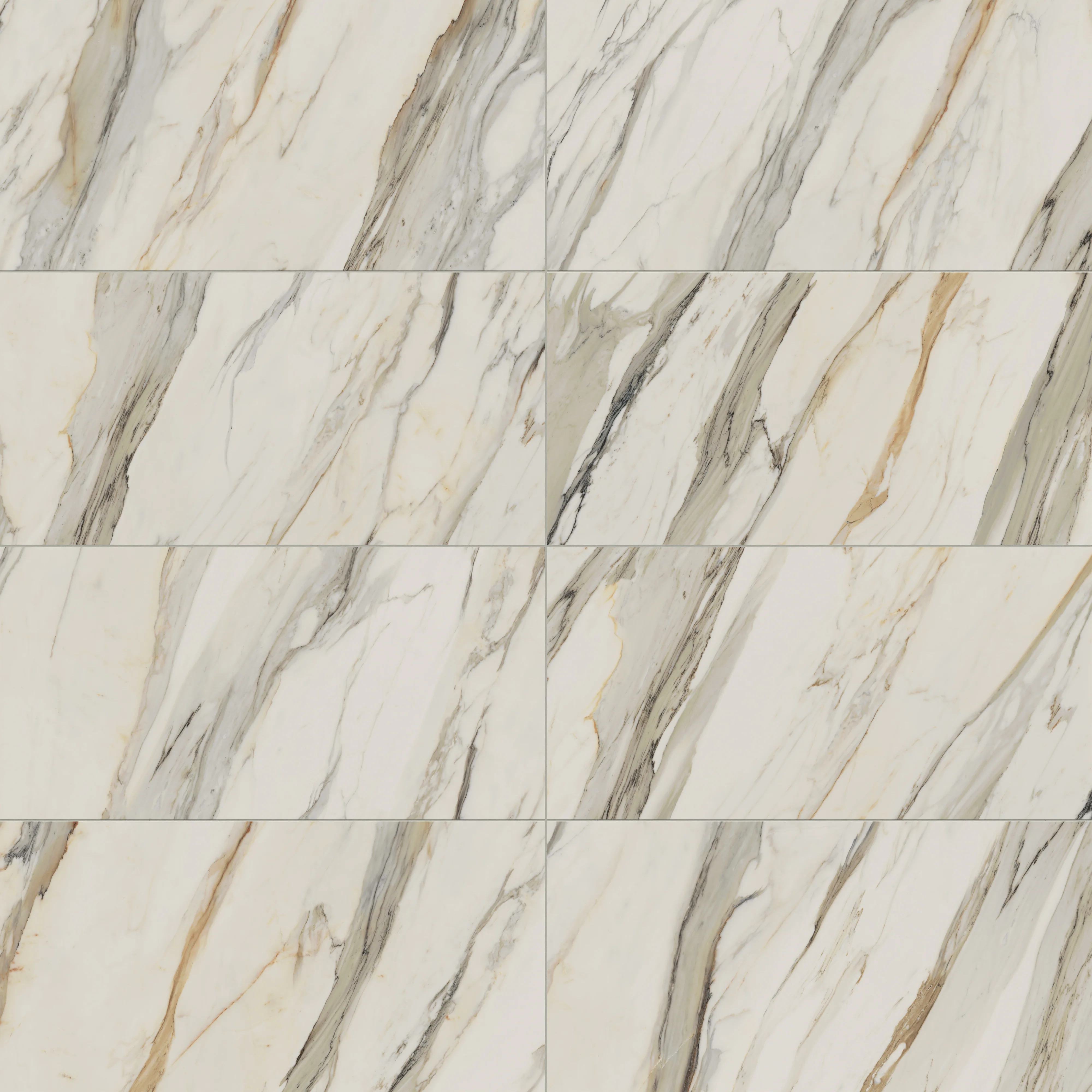 Aniston 24x48 Matte Porcelain Tile in Calacatta Cremo - Image 6