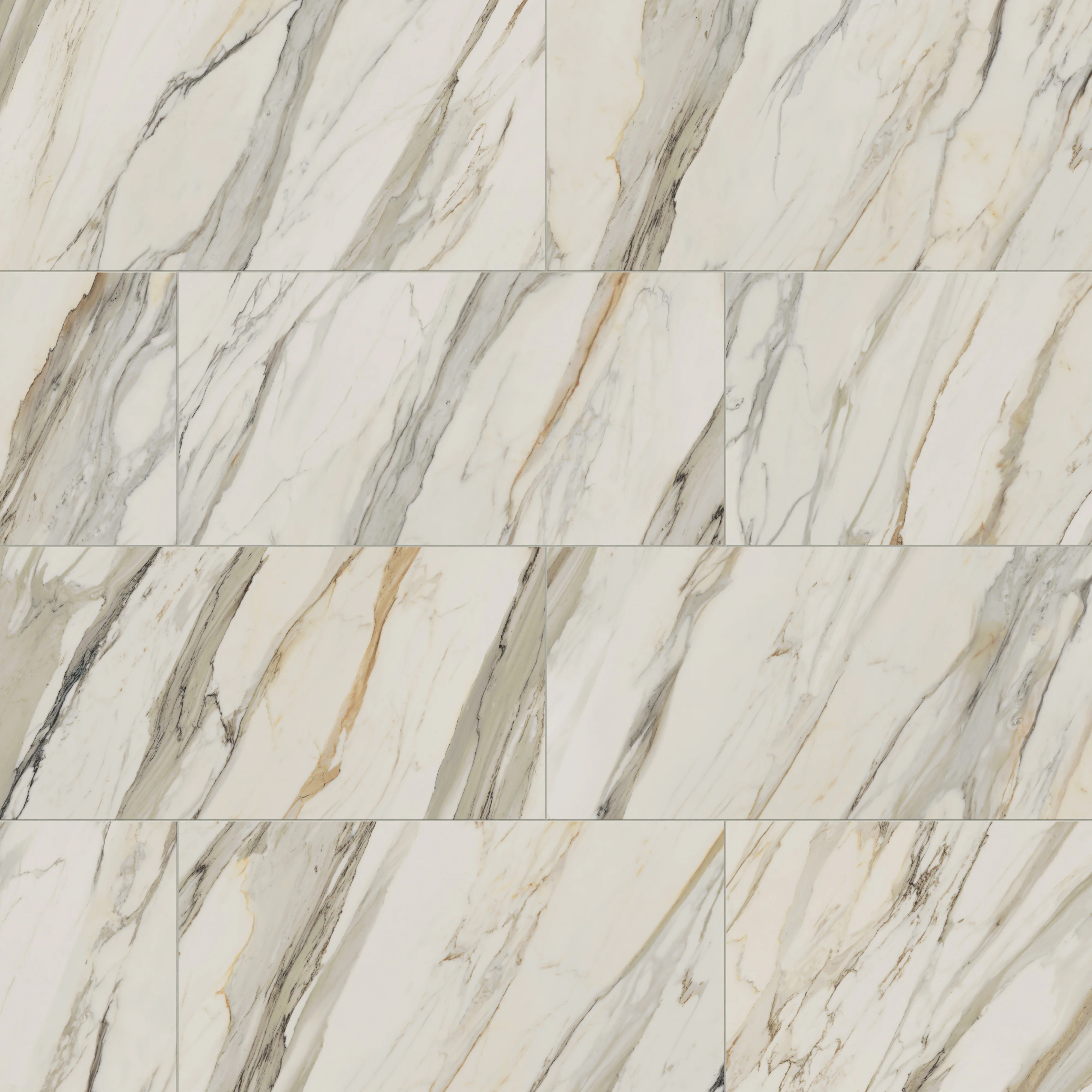 Aniston 24x48 Matte Porcelain Tile in Calacatta Cremo - Image 9