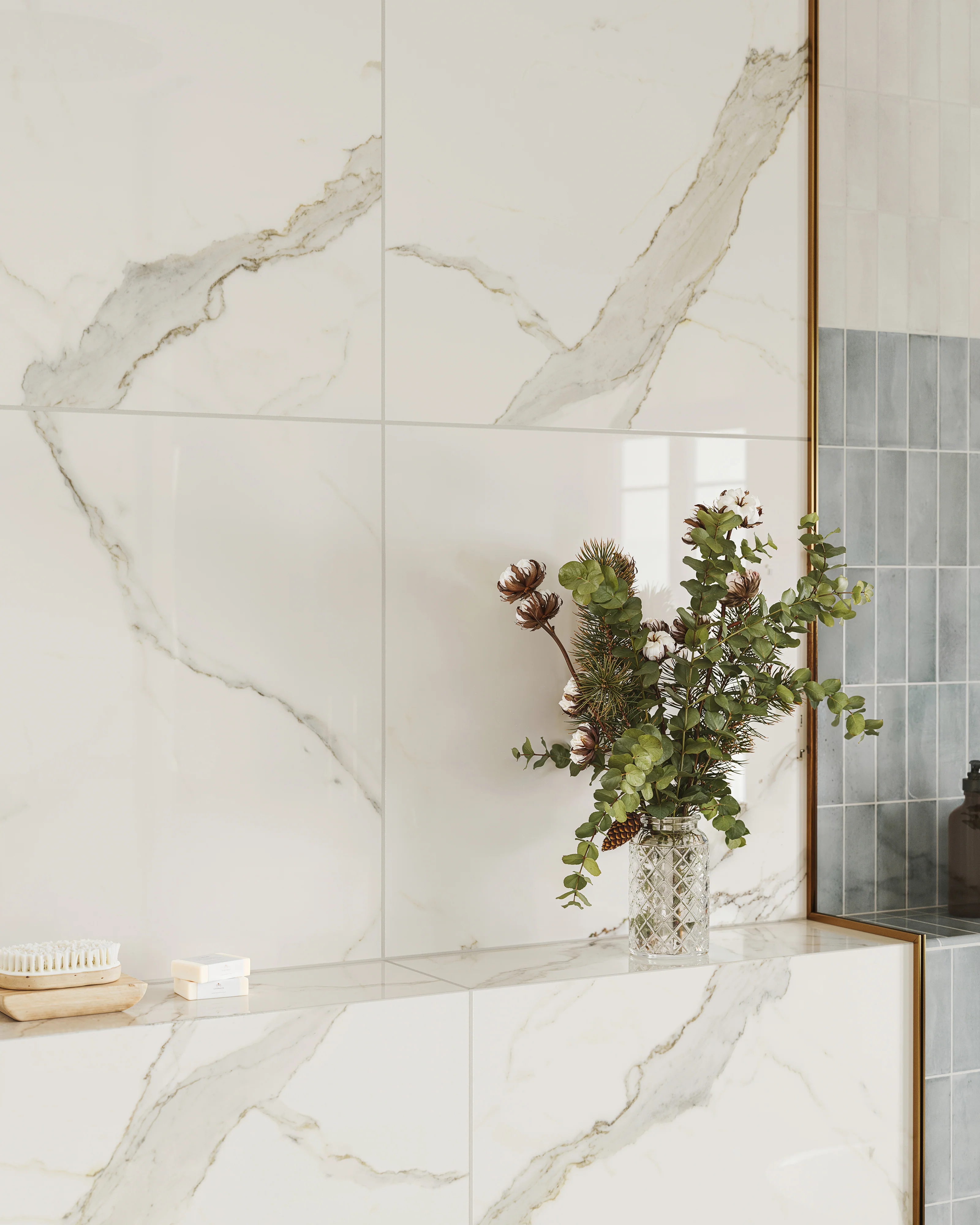 Aniston 24x48 Matte Porcelain Tile in Calacatta Top - Image 12