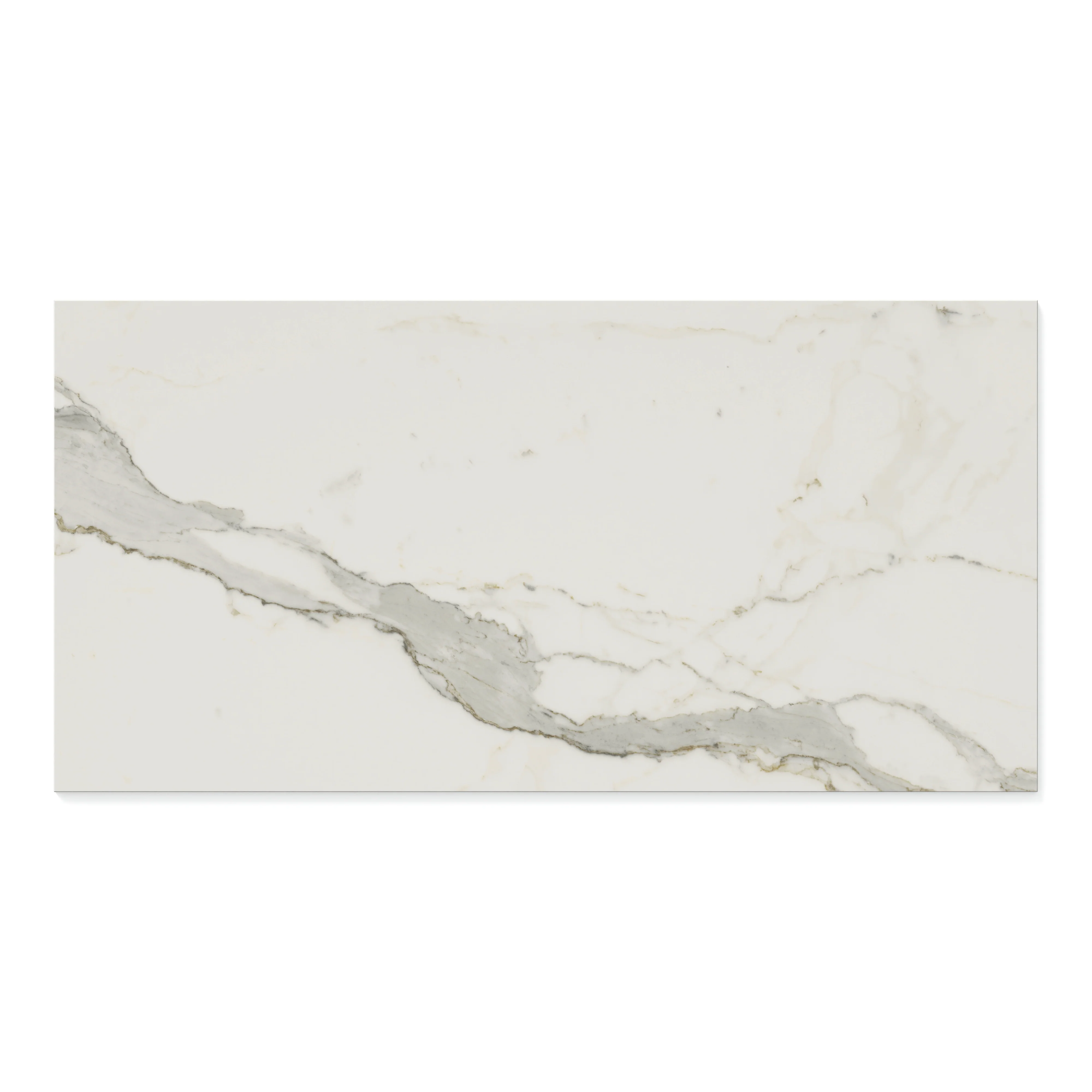 Aniston 24x48 Matte Porcelain Tile in Calacatta Top - Image 3