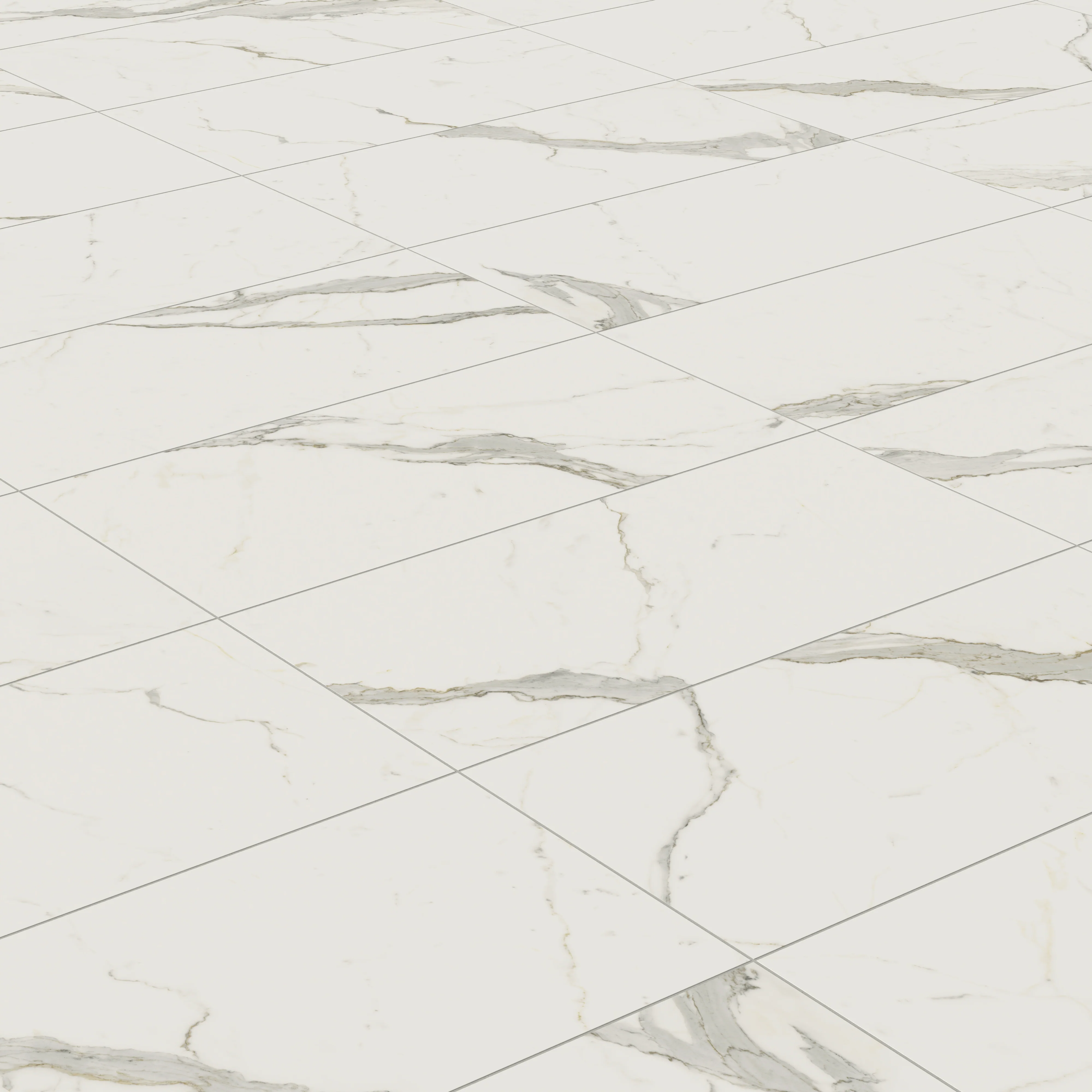 Aniston 24x48 Matte Porcelain Tile in Calacatta Top - Image 5
