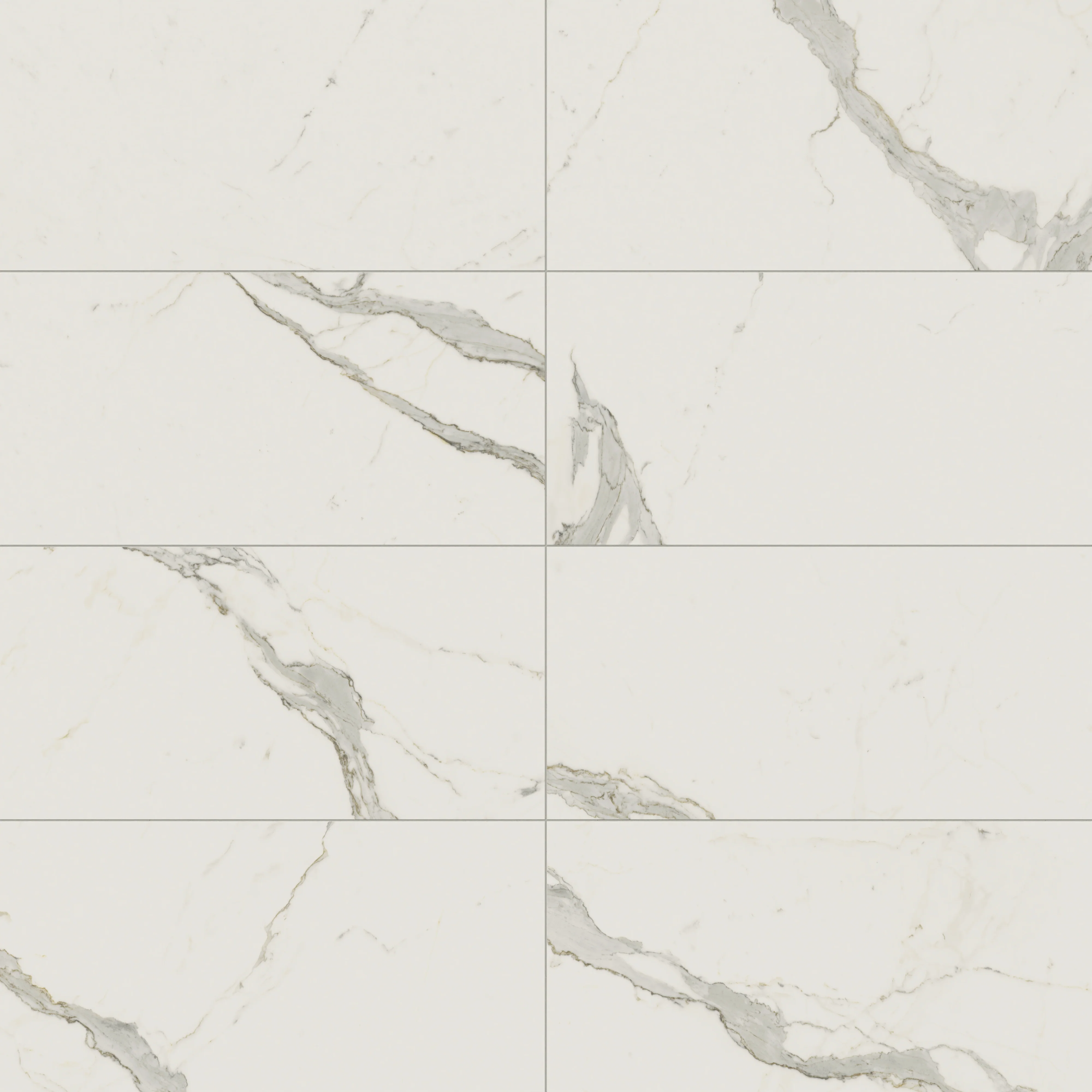 Aniston 24x48 Matte Porcelain Tile in Calacatta Top - Image 6