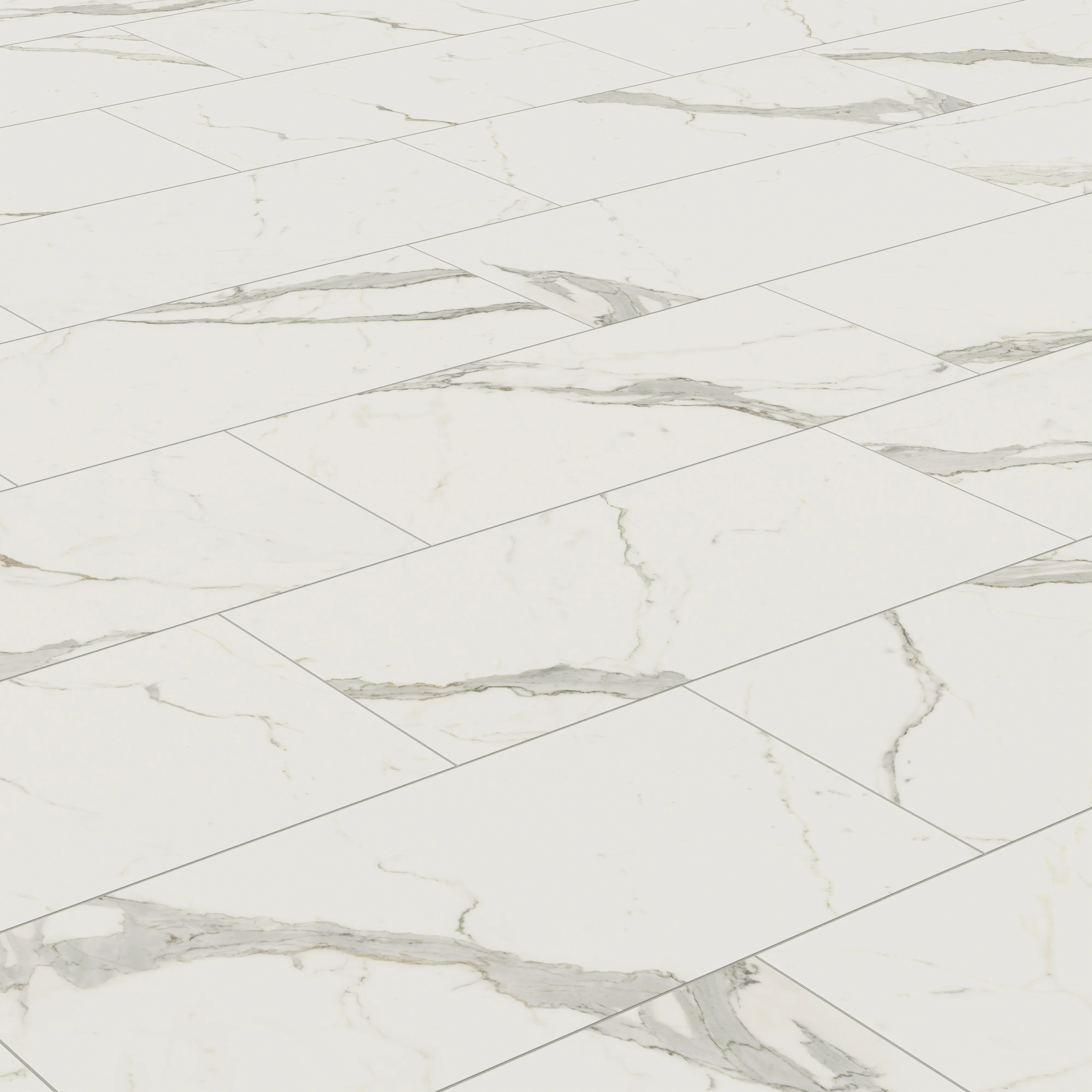 Aniston 24x48 Matte Porcelain Tile in Calacatta Top - Image 7