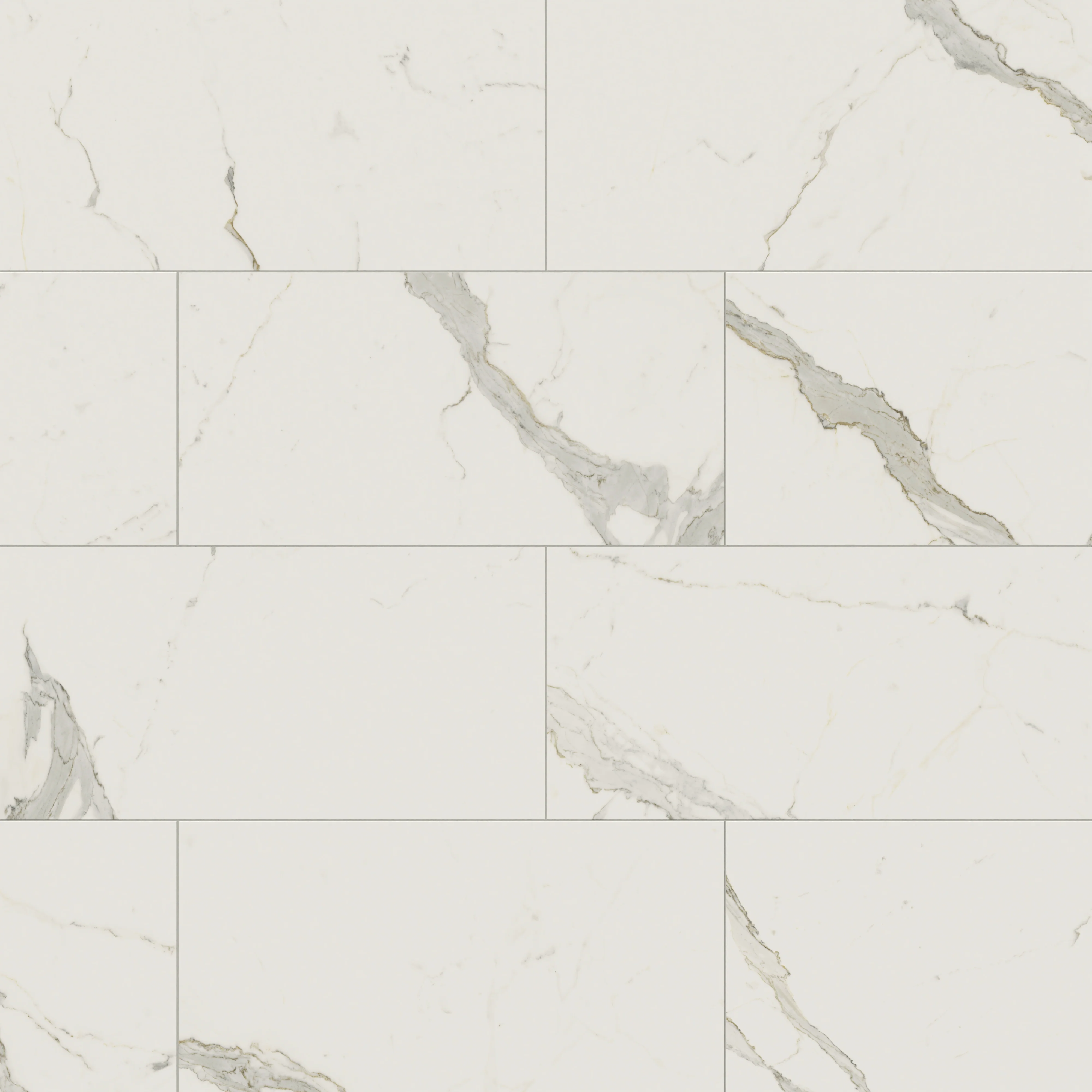 Aniston 24x48 Matte Porcelain Tile in Calacatta Top - Image 9