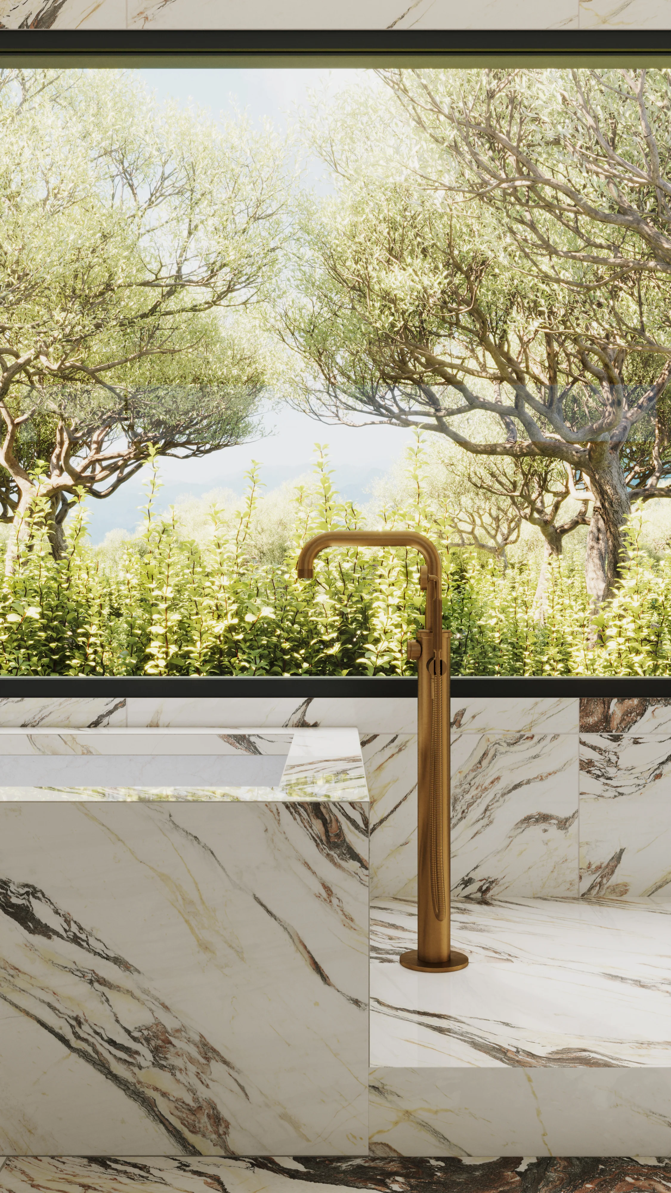 Aniston 24x48 Matte Porcelain Tile in Calacatta Viola - Image 18