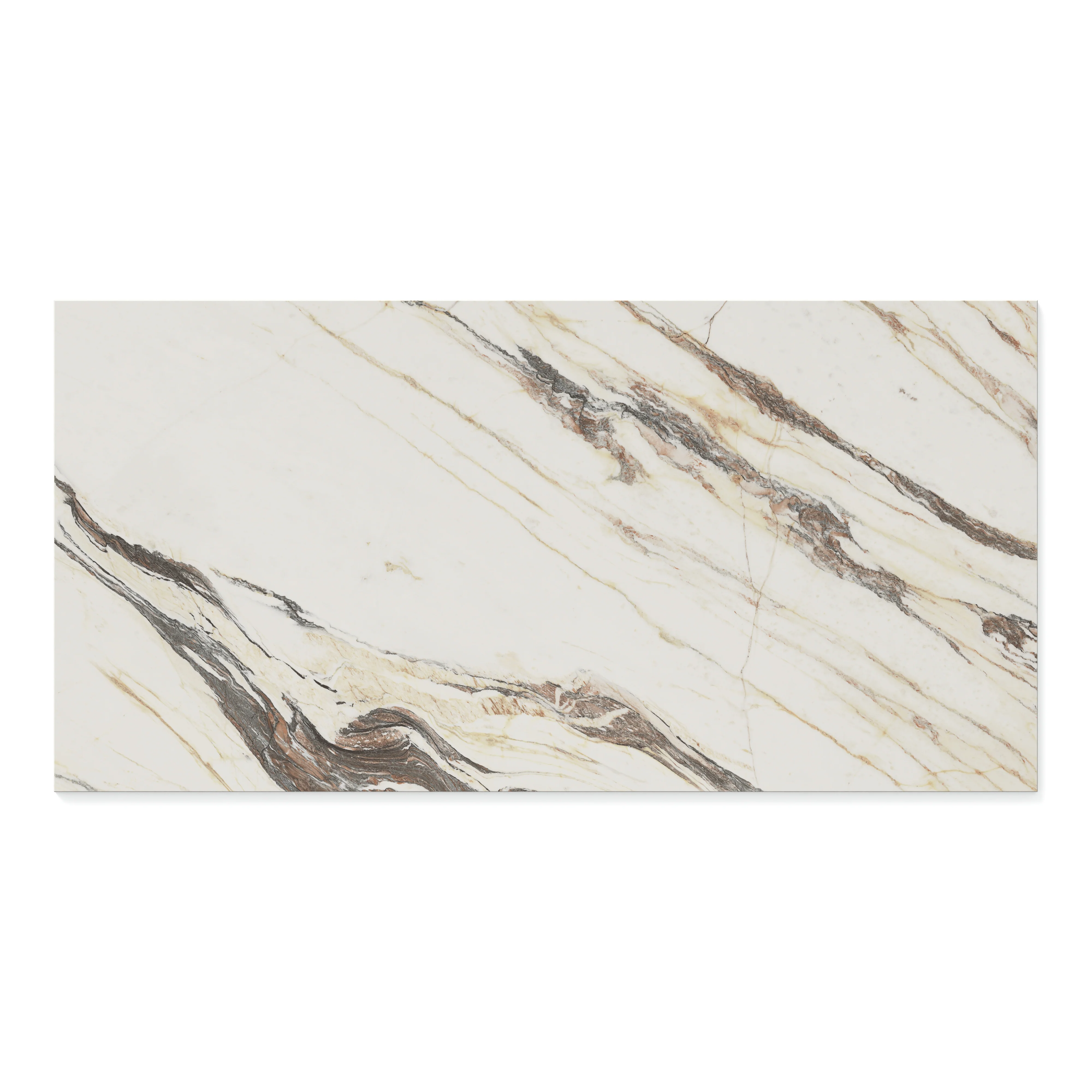 Aniston 24x48 Matte Porcelain Tile in Calacatta Viola - Image 3