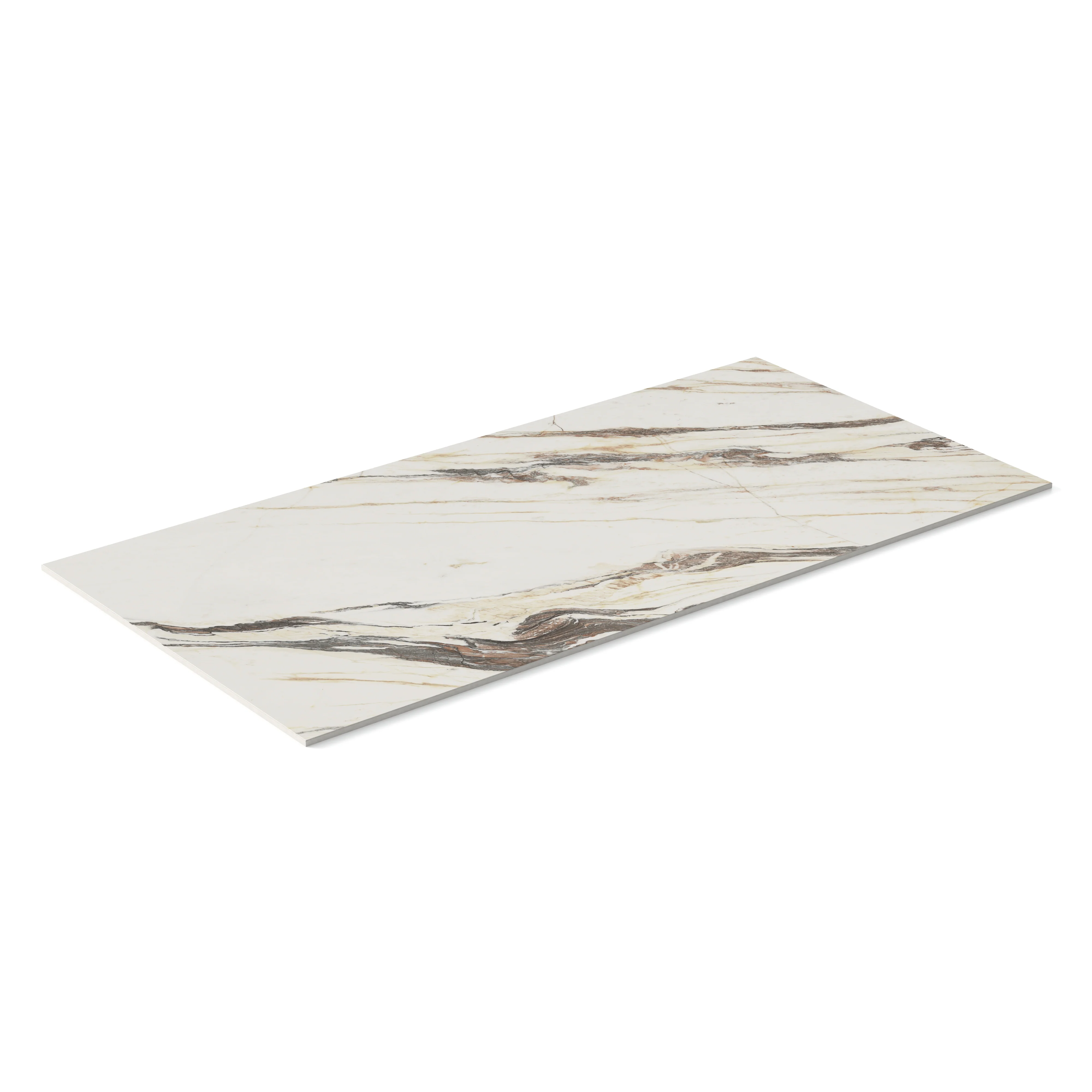 Aniston 24x48 Matte Porcelain Tile in Calacatta Viola - Image 4