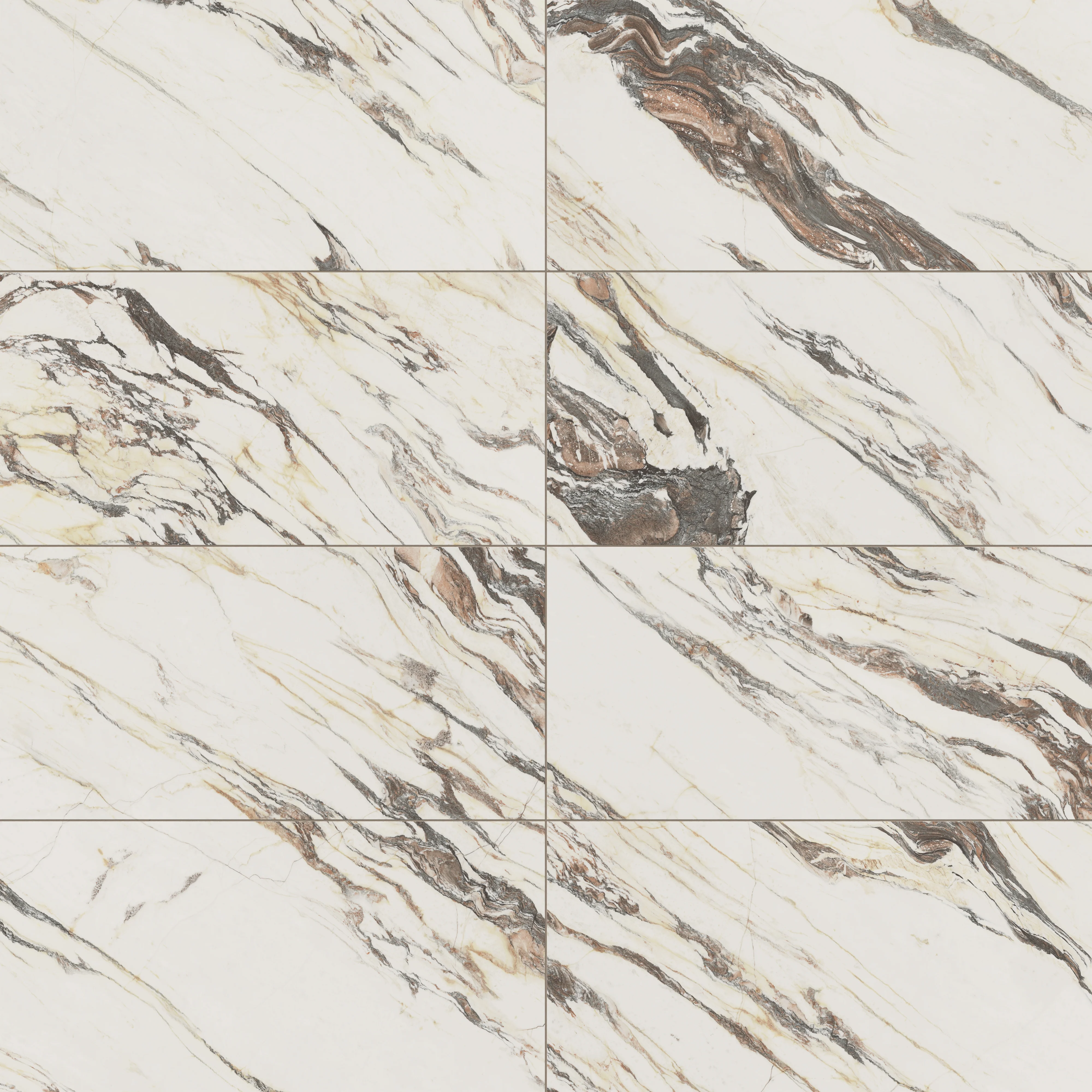 Aniston 24x48 Matte Porcelain Tile in Calacatta Viola - Image 6