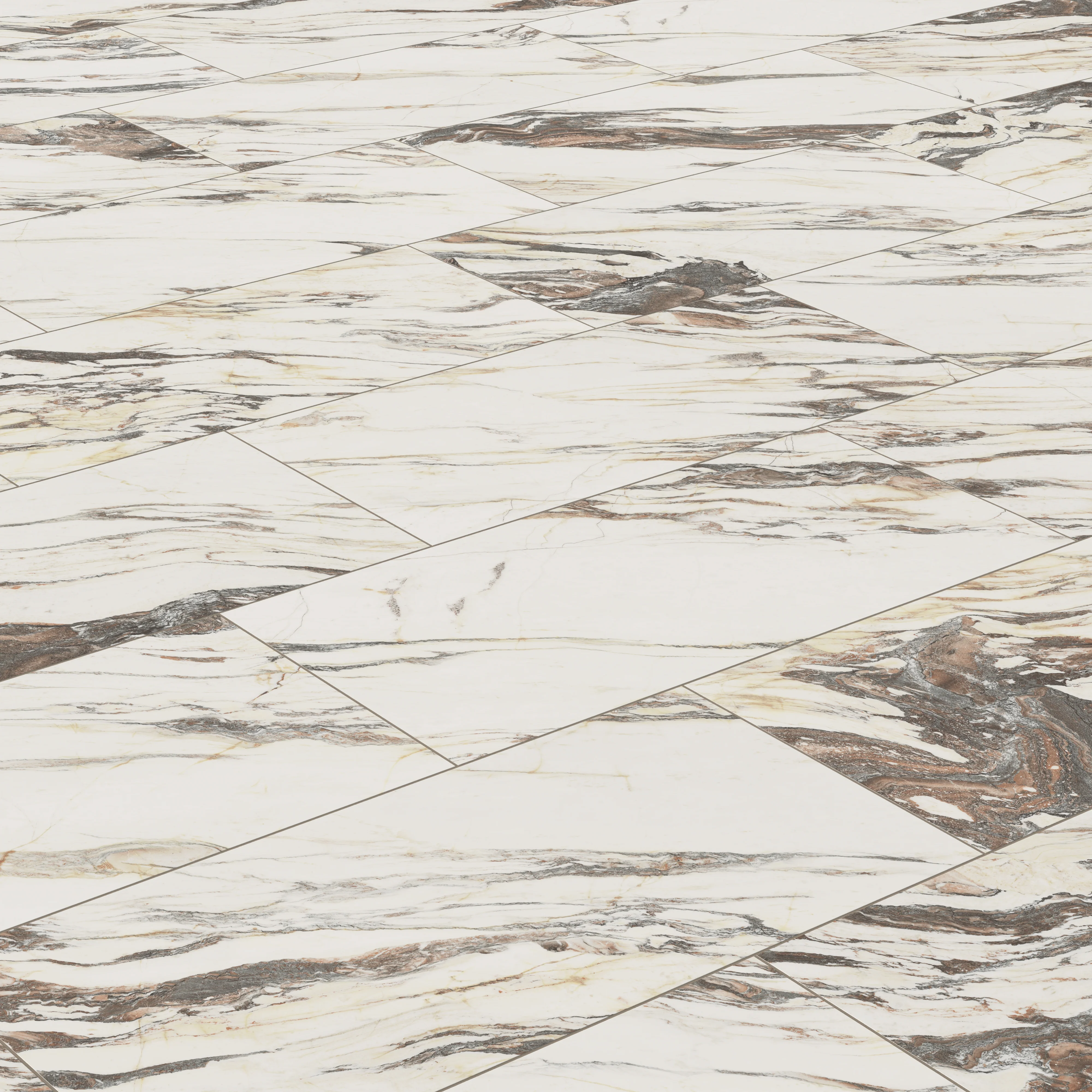 Aniston 24x48 Matte Porcelain Tile in Calacatta Viola - Image 7