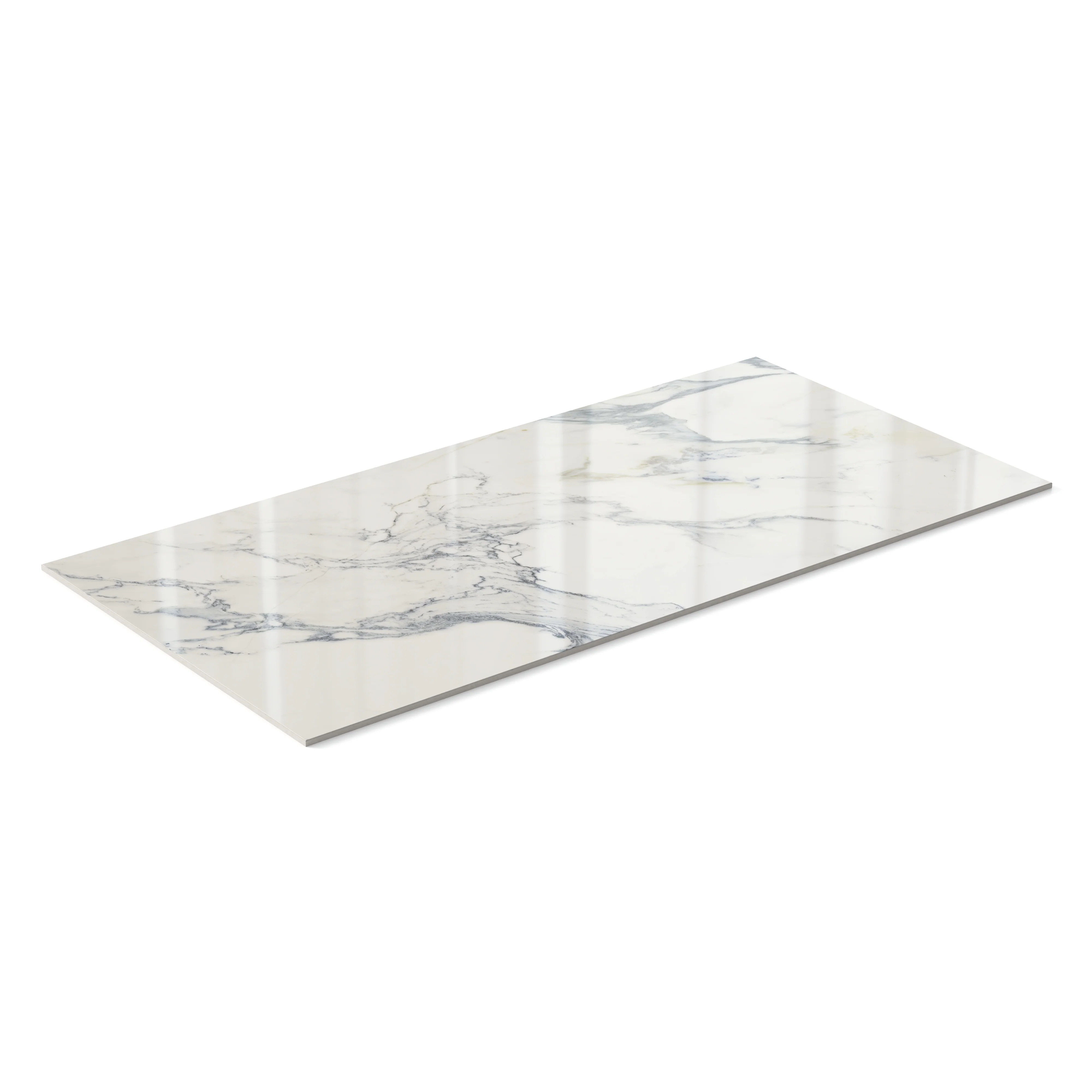 Aniston 24x48 Polished Porcelain Tile in Calacatta Antico - Image 4