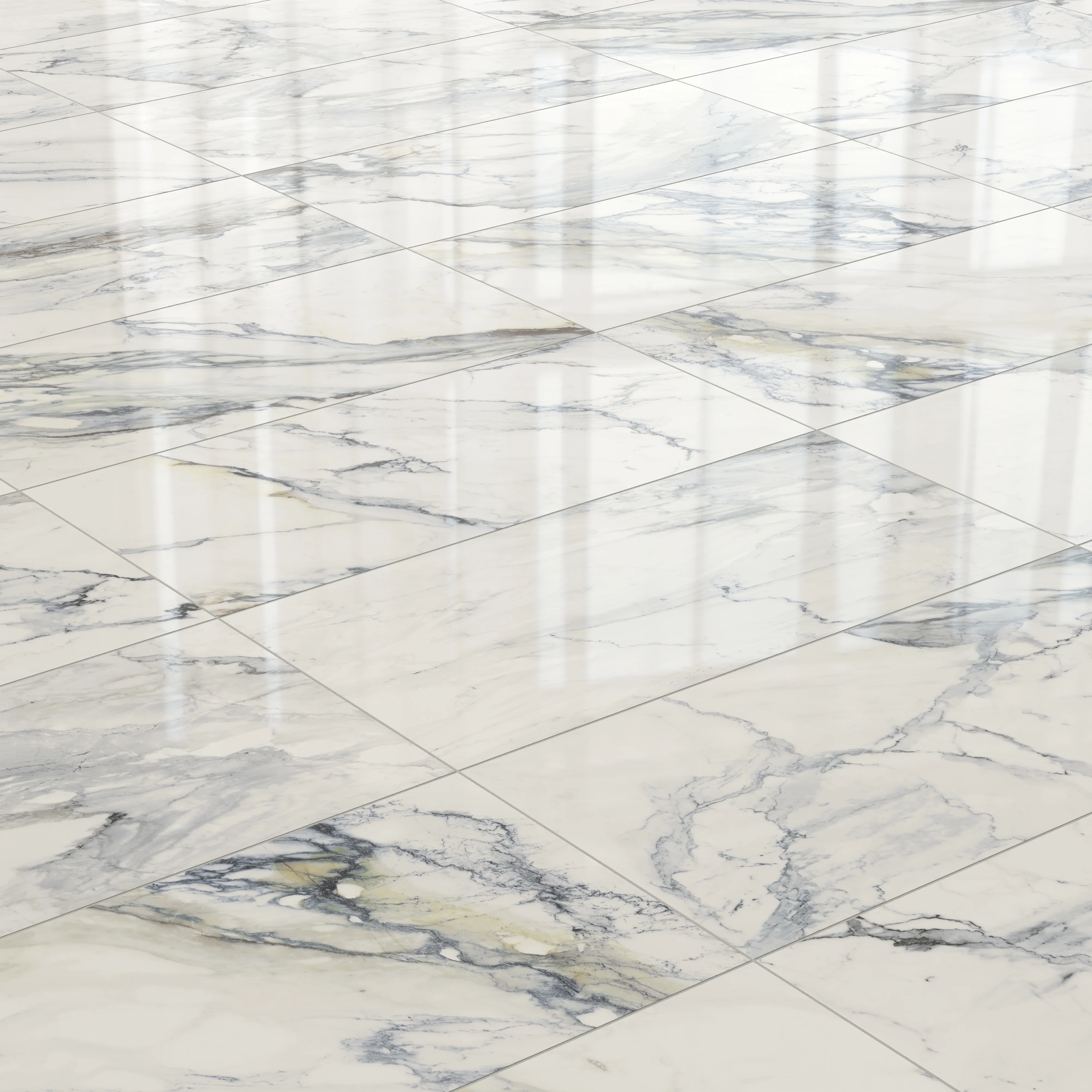 Aniston 24x48 Polished Porcelain Tile in Calacatta Antico - Image 5
