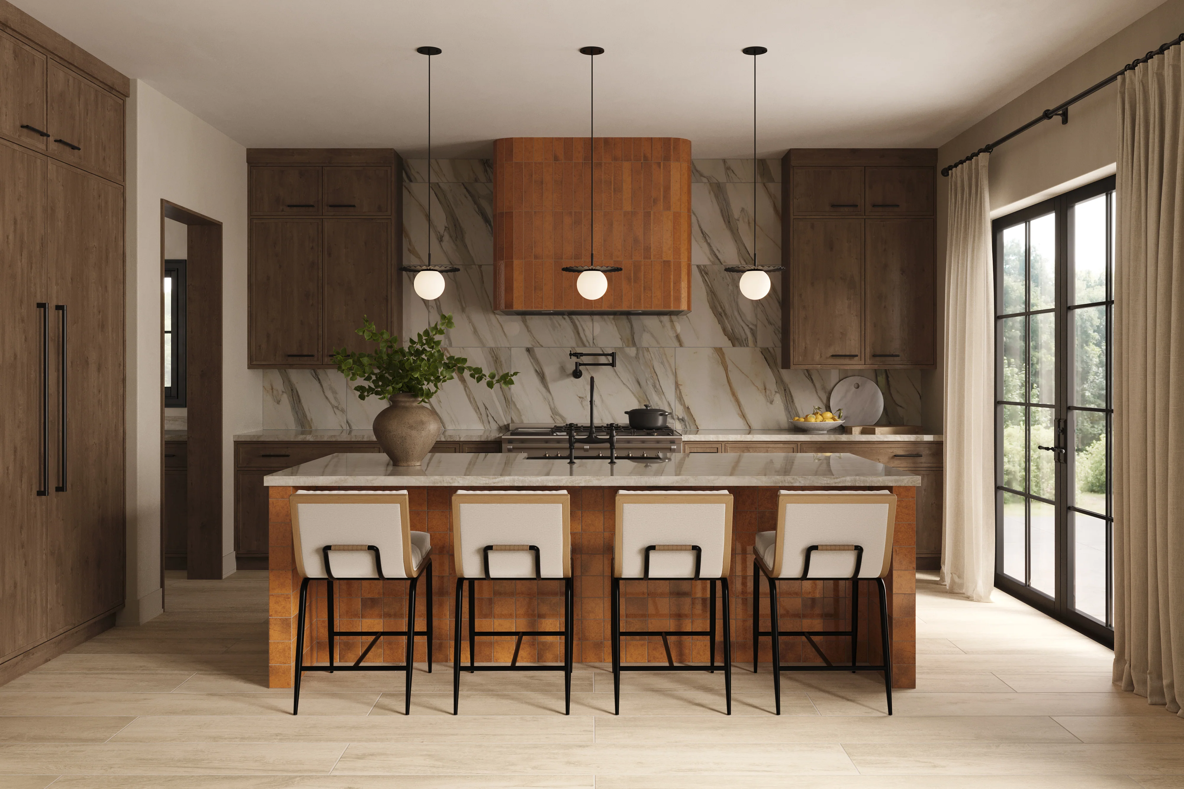 Aniston 24x48 Polished Porcelain Tile in Calacatta Cremo - Image 16