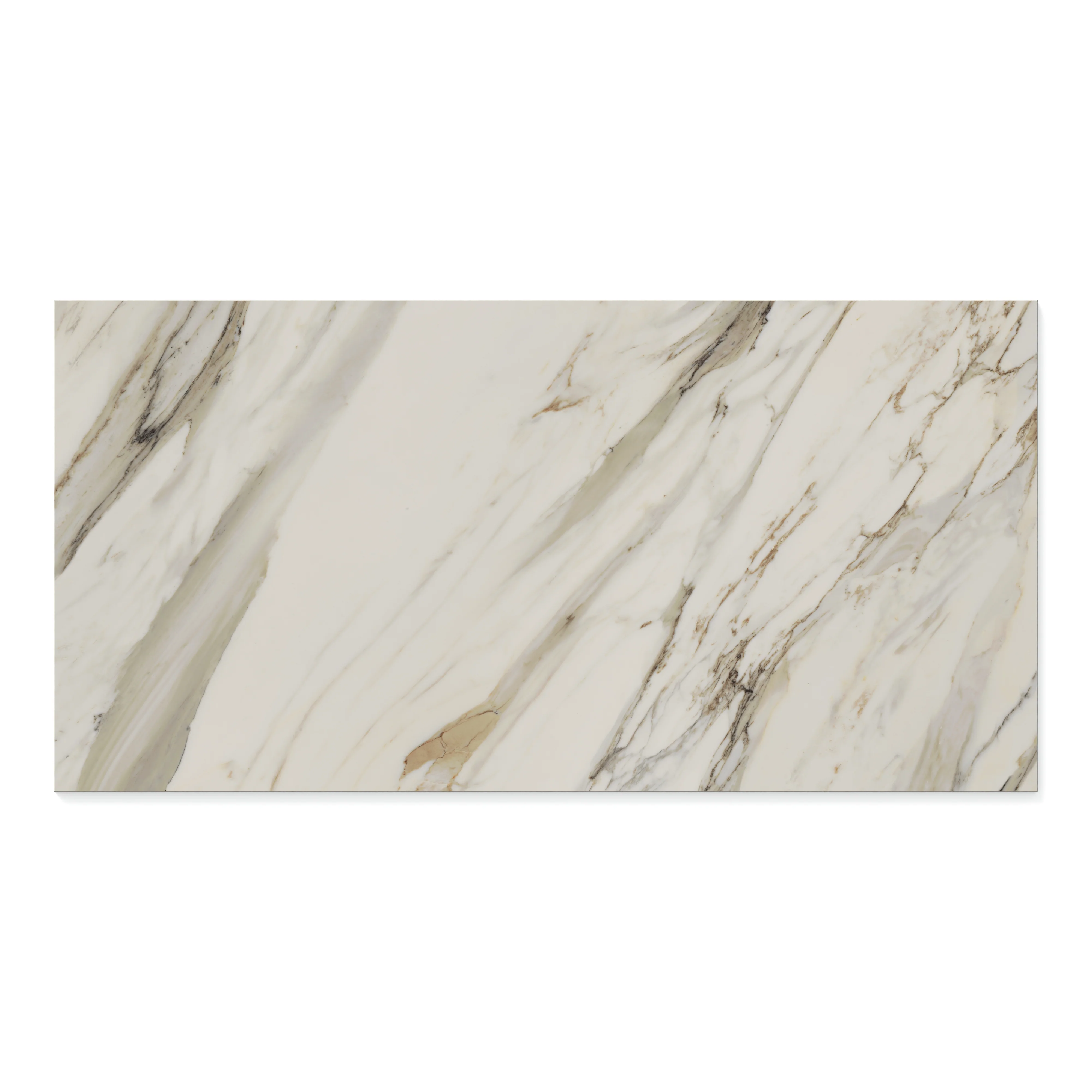 Aniston 24x48 Polished Porcelain Tile in Calacatta Cremo - Image 3
