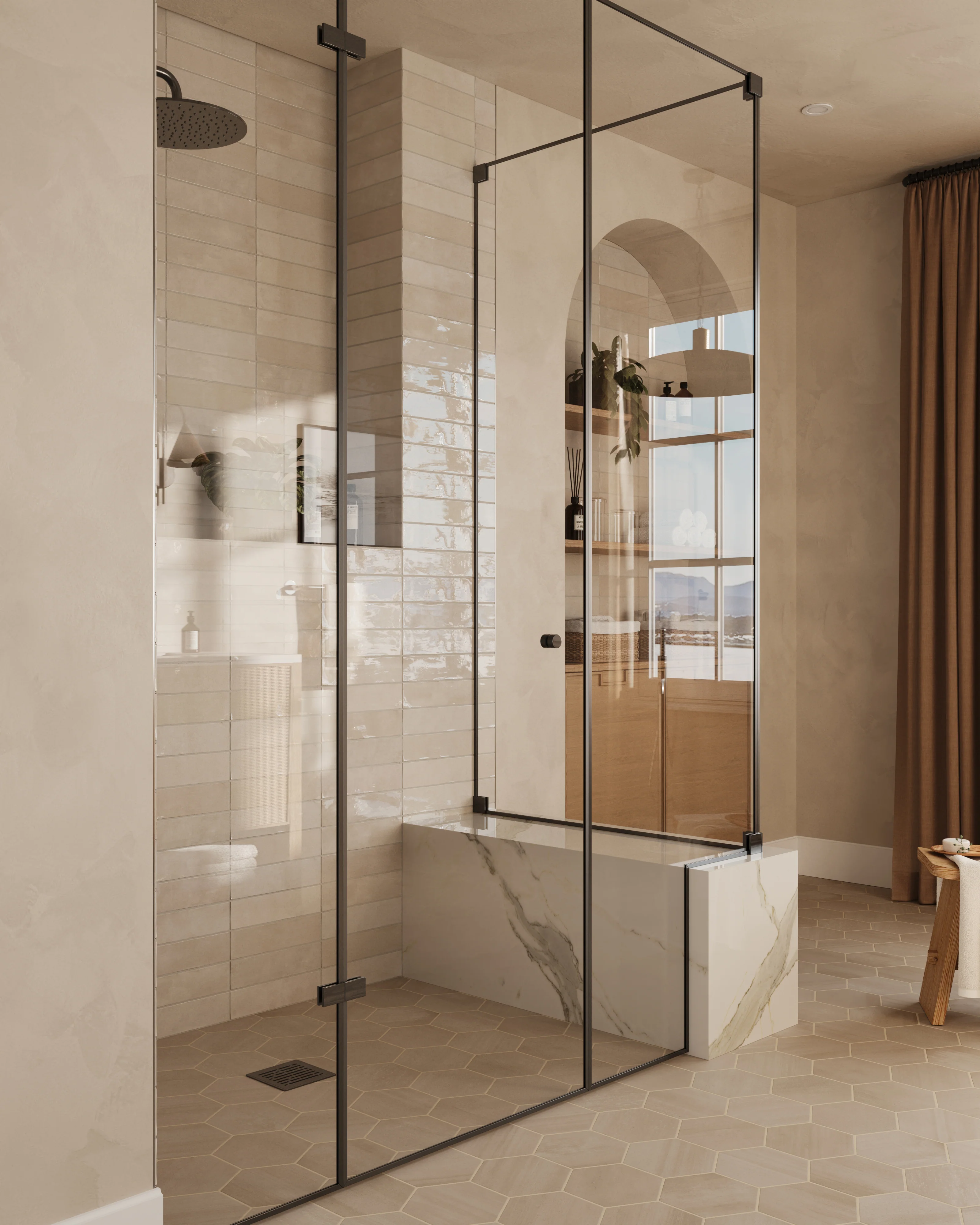 Aniston 24x48 Polished Porcelain Tile in Calacatta Top - Image 13
