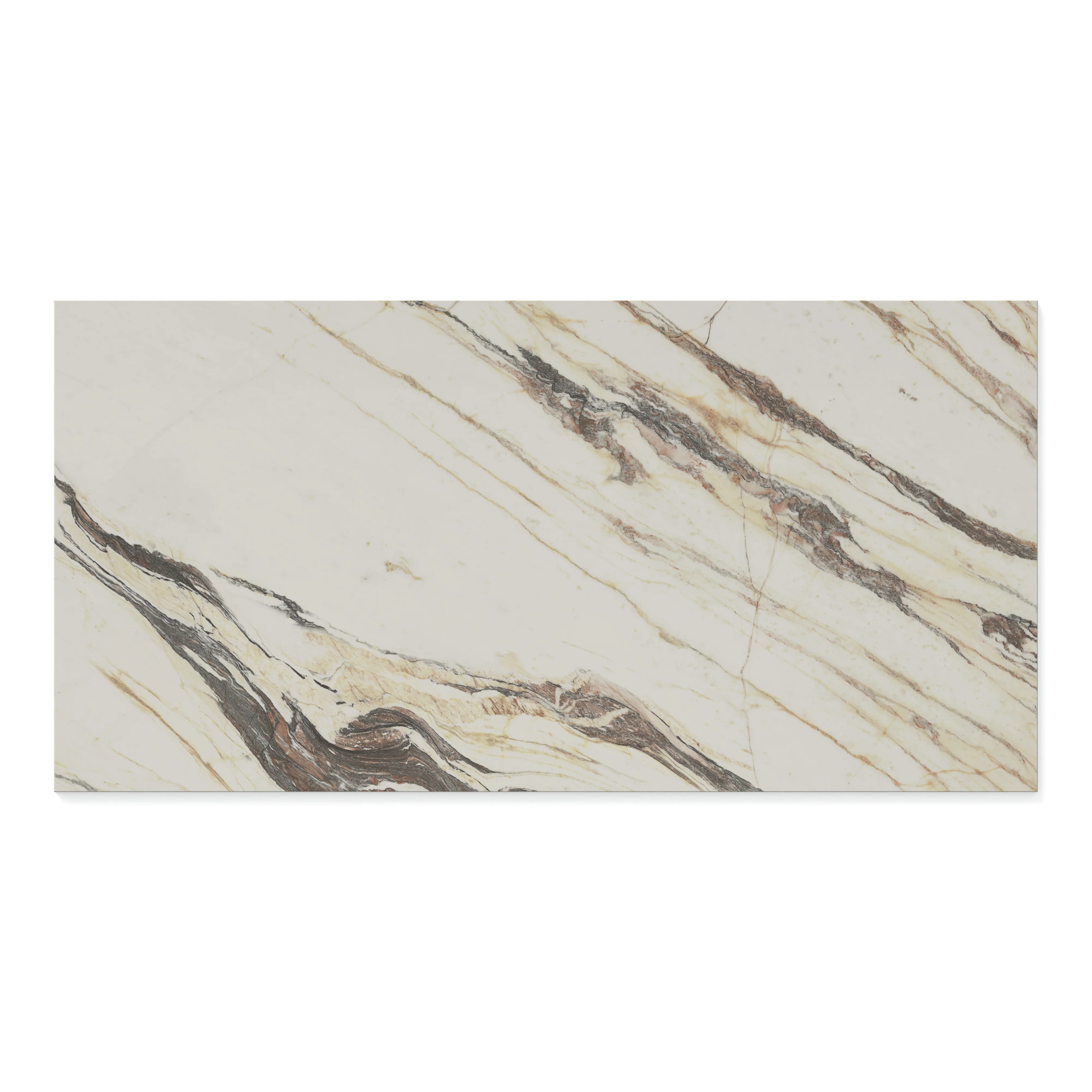 Aniston 24x48 Polished Porcelain Tile in Calacatta Viola - Image 3