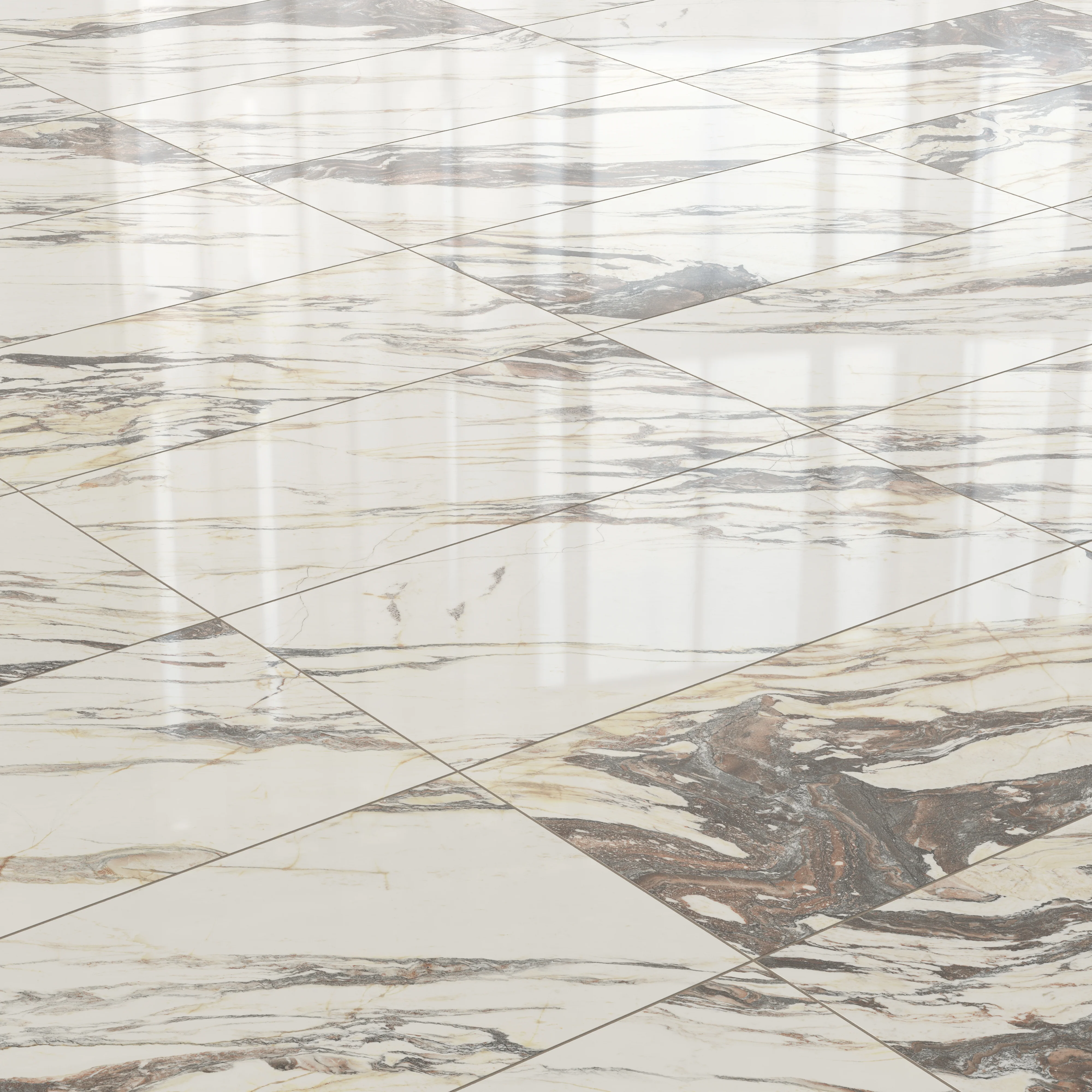 Aniston 24x48 Polished Porcelain Tile in Calacatta Viola - Image 5