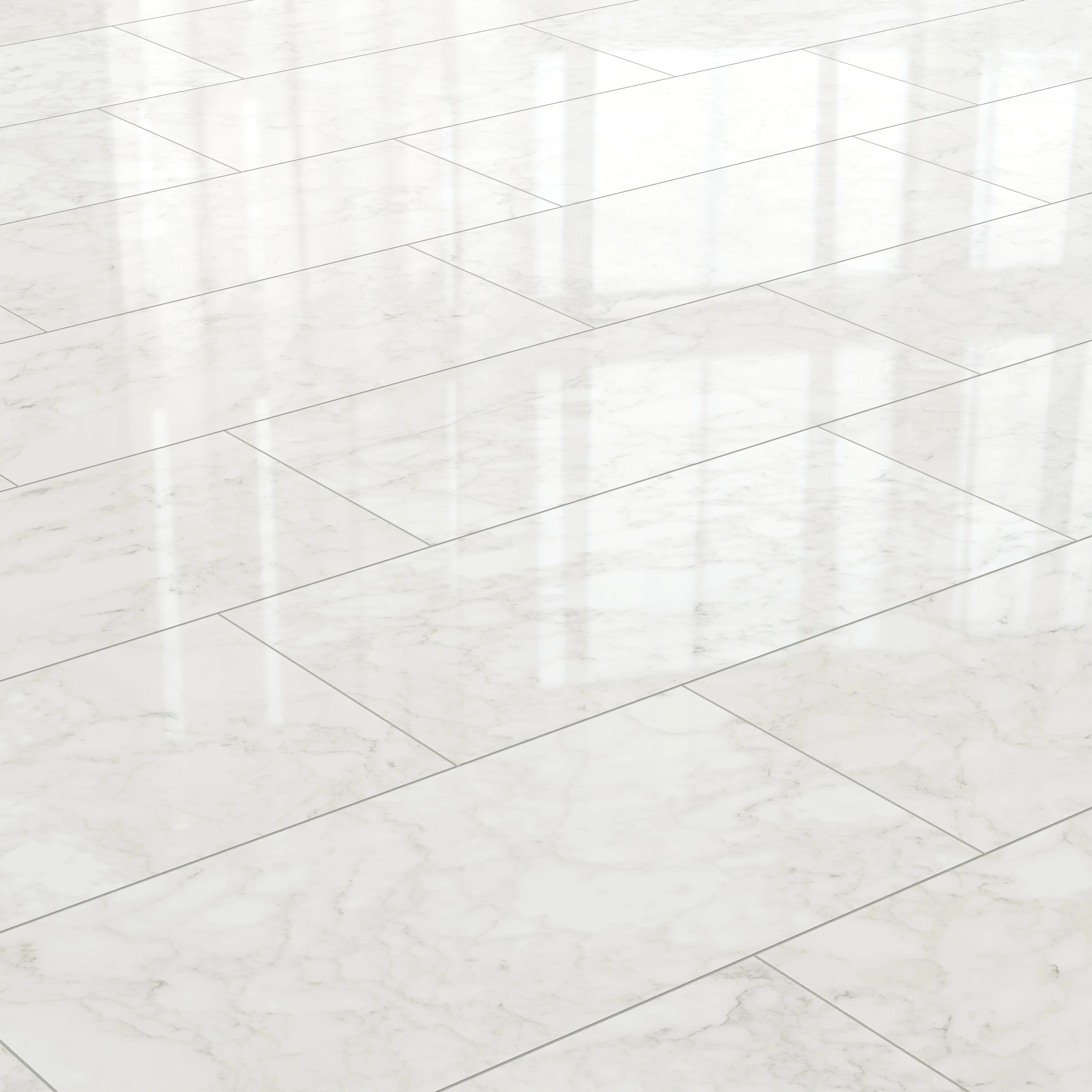 Aniston 24x48 Polished Porcelain Tile in Carrara Bianco - Image 8
