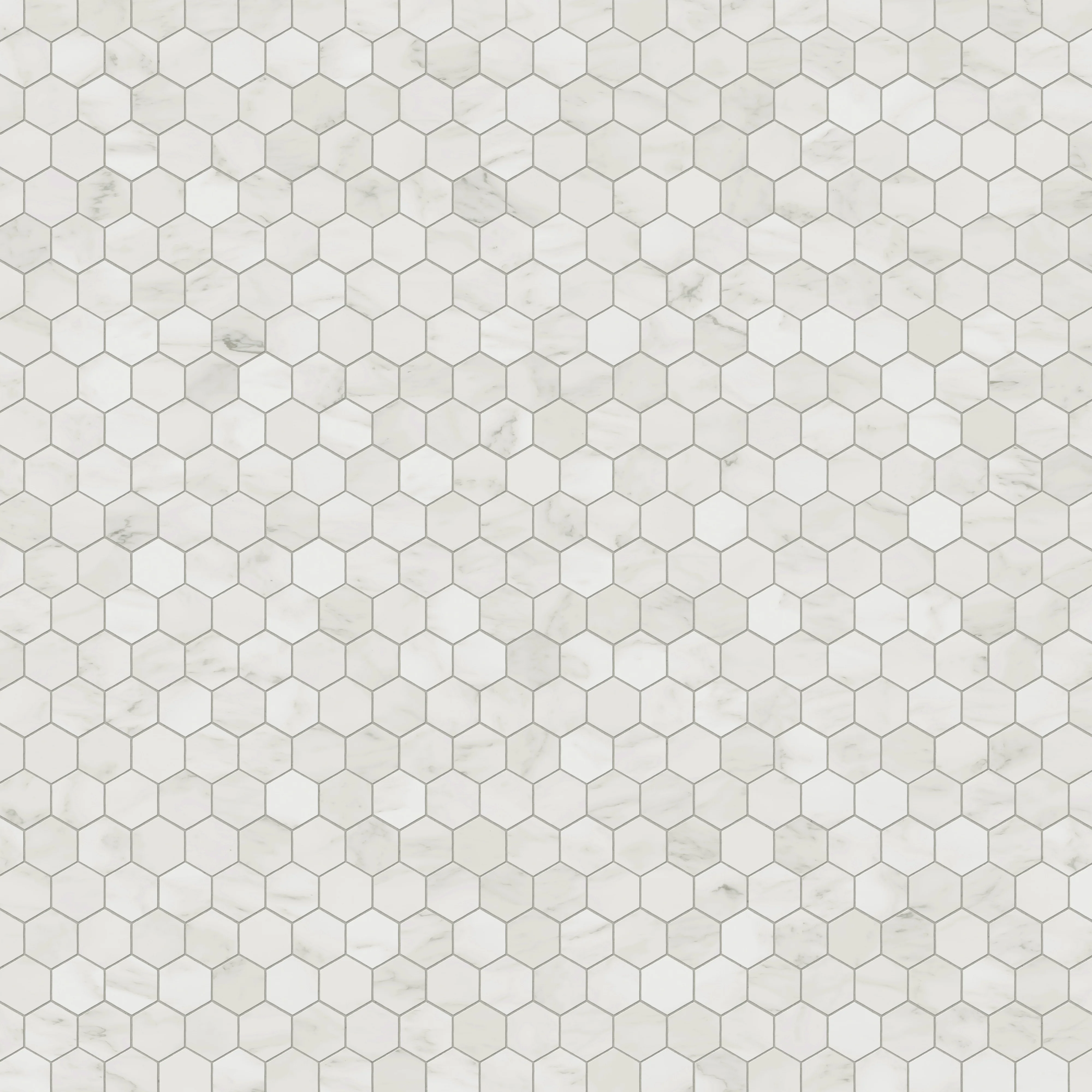 Aniston 2x2 Matte Porcelain Hexagon Mosaic Tile in Carrara Bianco - Image 5