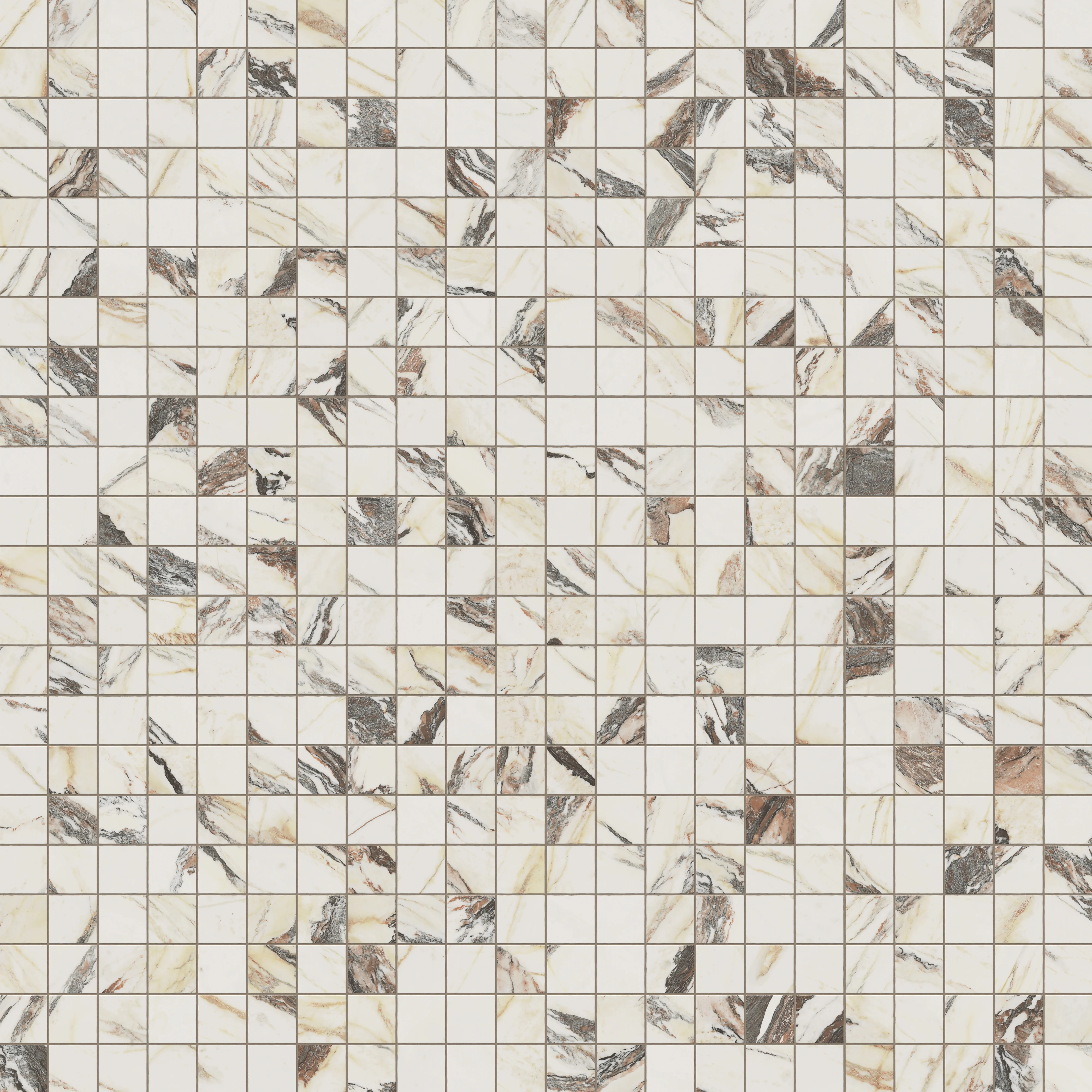 Aniston 2x2 Matte Porcelain Mosaic Tile in Calacatta Viola - Image 5