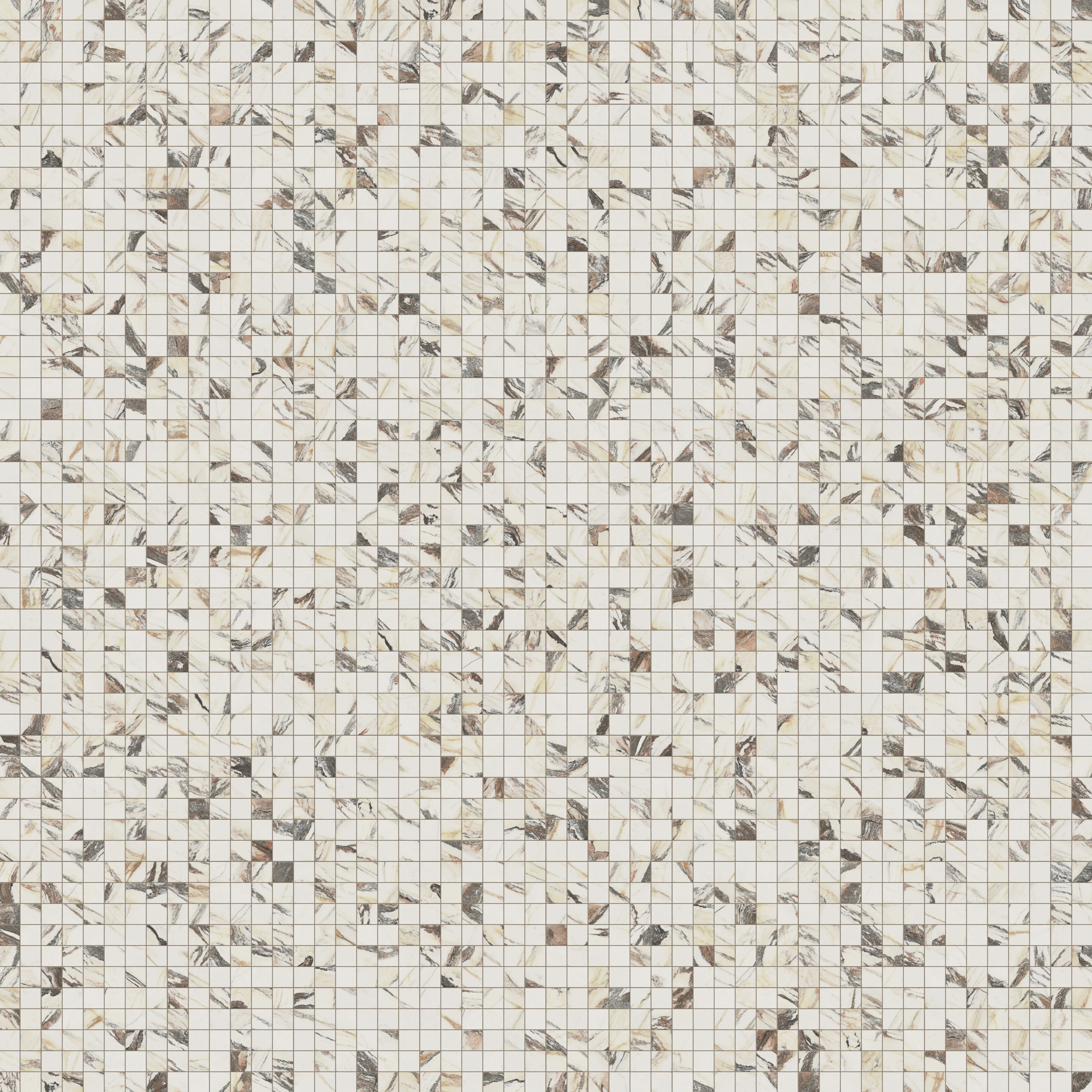 Aniston 2x2 Matte Porcelain Mosaic Tile in Calacatta Viola - Image 6
